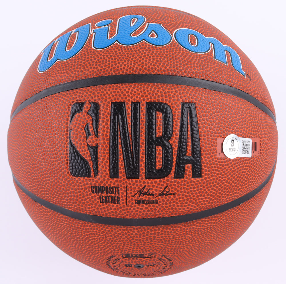 PENNY HARDAWAY SIGNED MAGIC LOGO NBA BASKETBALL
