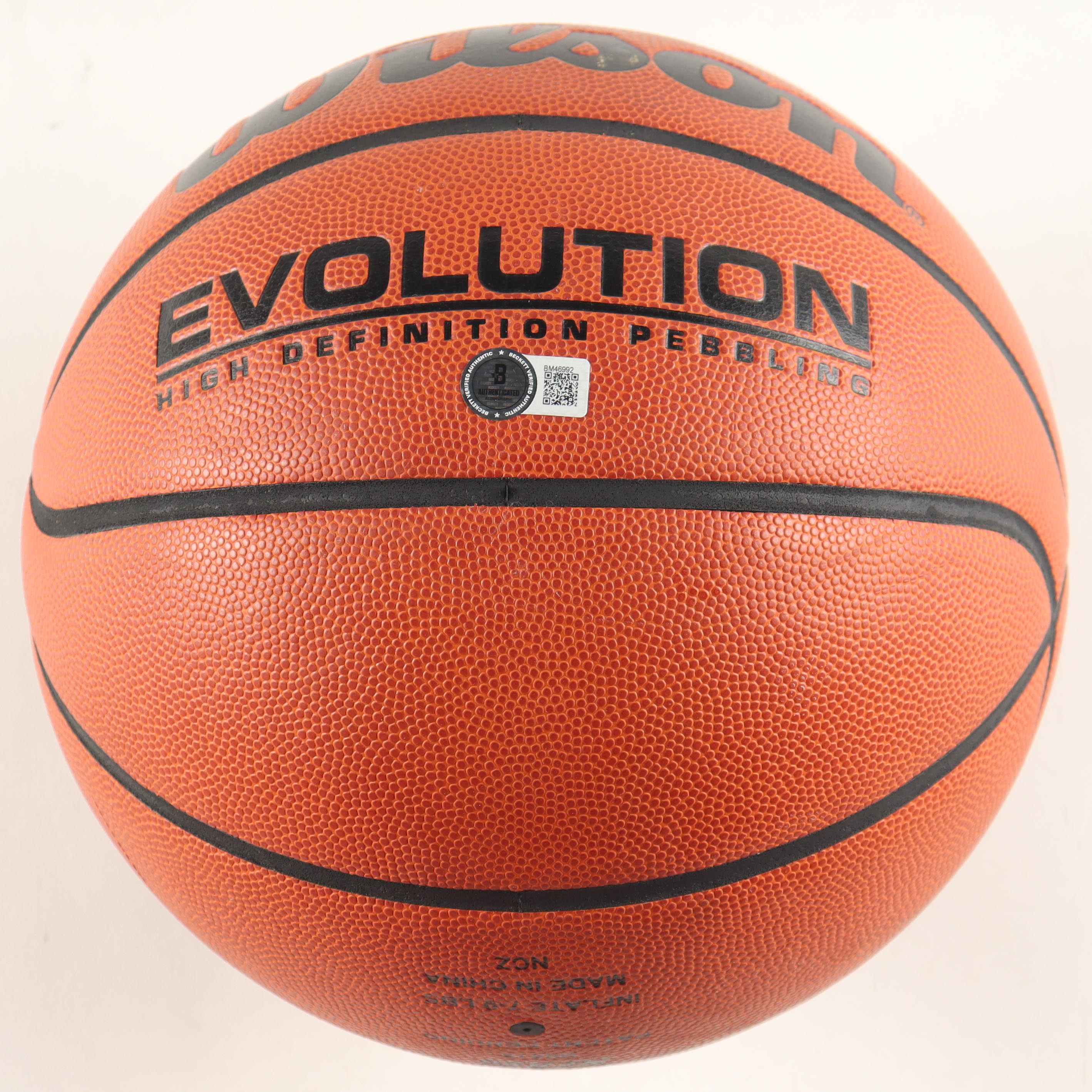 Michael Jordan Signed Wilson Basketball with Display Case,
“Best Wishes”