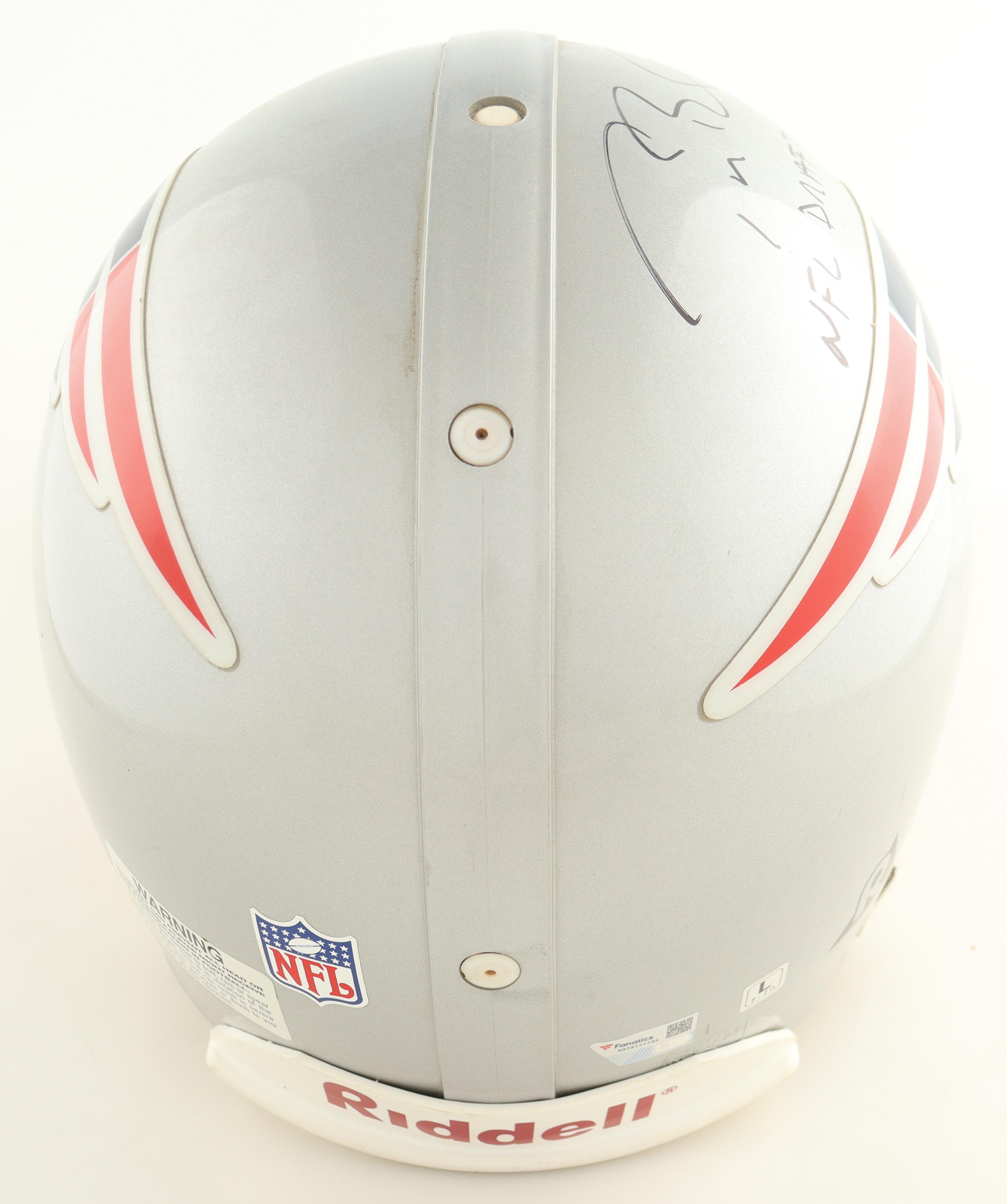 Tom Brady Signed Patriots Full-Size Authentic On-Field VSR4 Throwback Helmet Inscribed "NFL Draft Pick 199"
