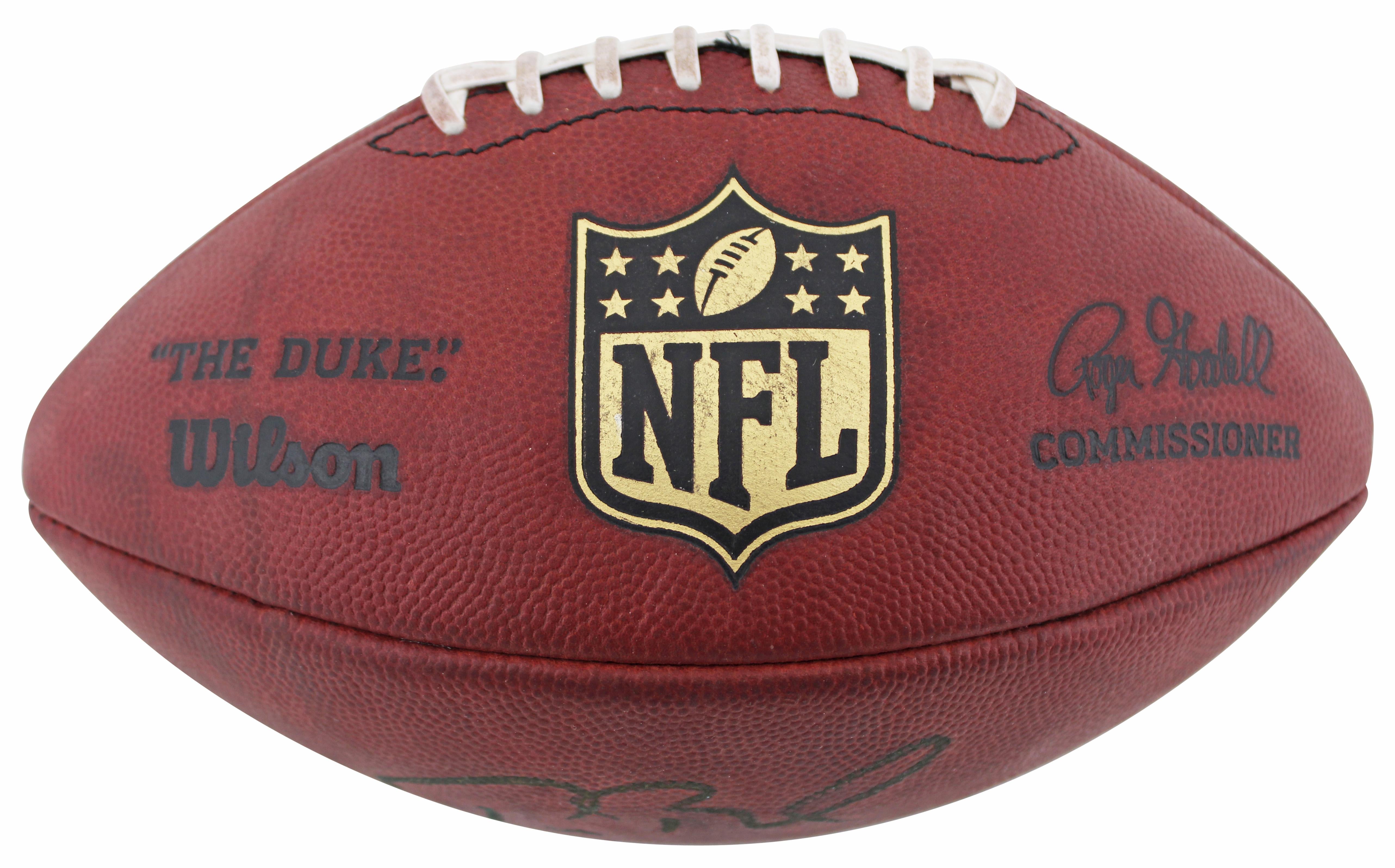 Tom Brady Signed "The Duke" NFL Official Game Ball Inscribed "10-4-20"