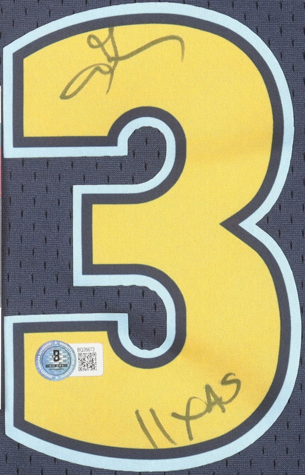 Allen Iverson Signed Nuggets Jersey Inscribed "11x AS"
