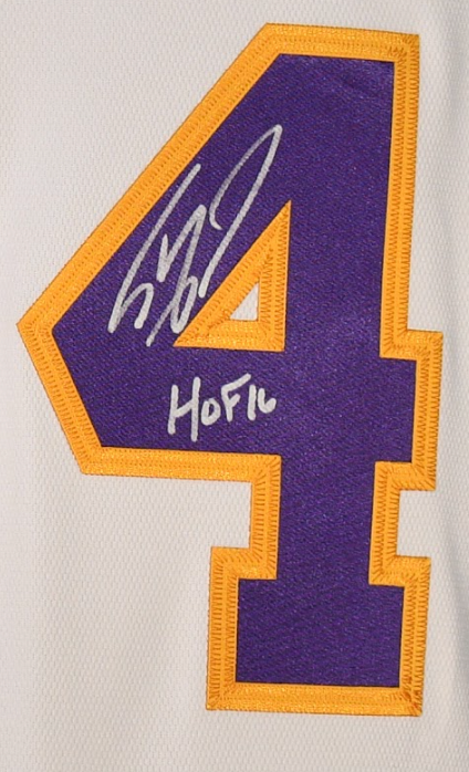 Shaquille O'Neal Signed Mitchell & Ness Lakers Jersey Inscribed "HOF 16"