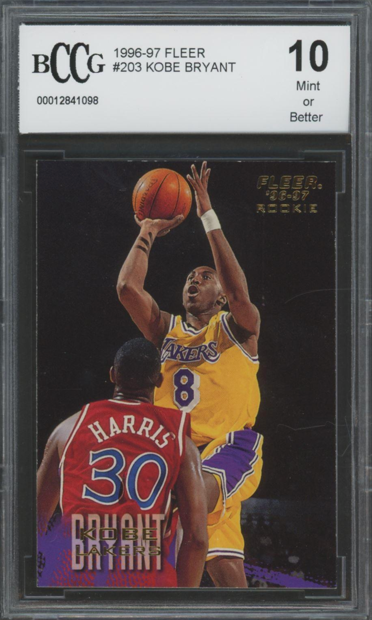 Kobe Bryant 1996-97 Fleer #203 RC (BCCG 10) authentic-signatures