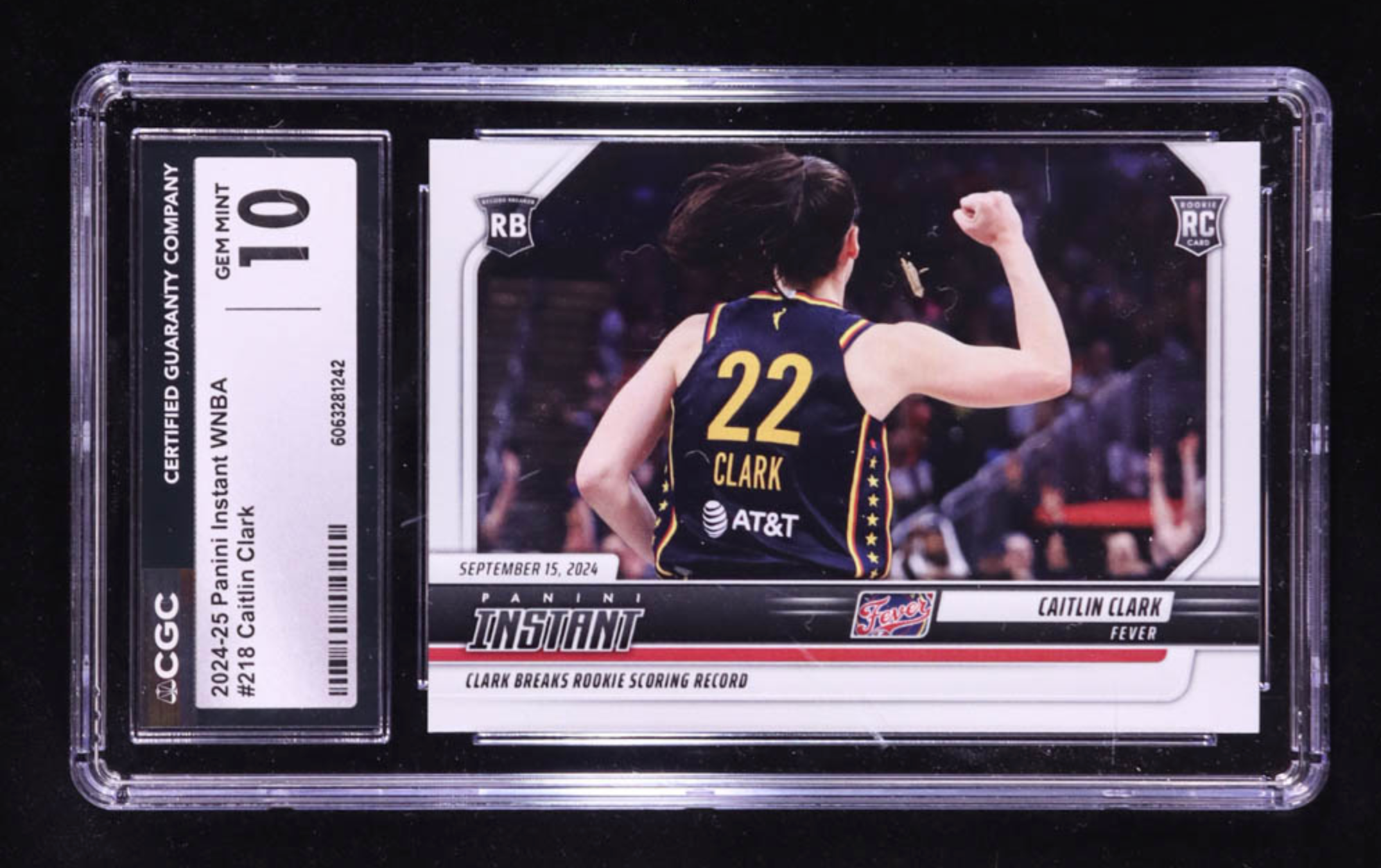 Caitlin Clark 2024-25 Panini Instant WNBA #218 RC (CGC 10) authentic-signatures