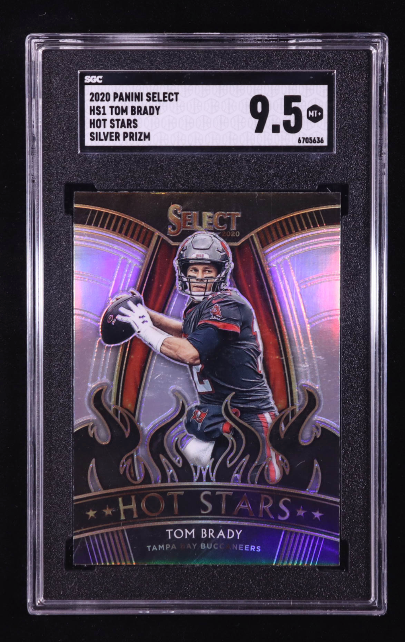 Tom Brady 2020 Select Hot Stars Prizm #1 (SGC 9.5) authentic-signatures