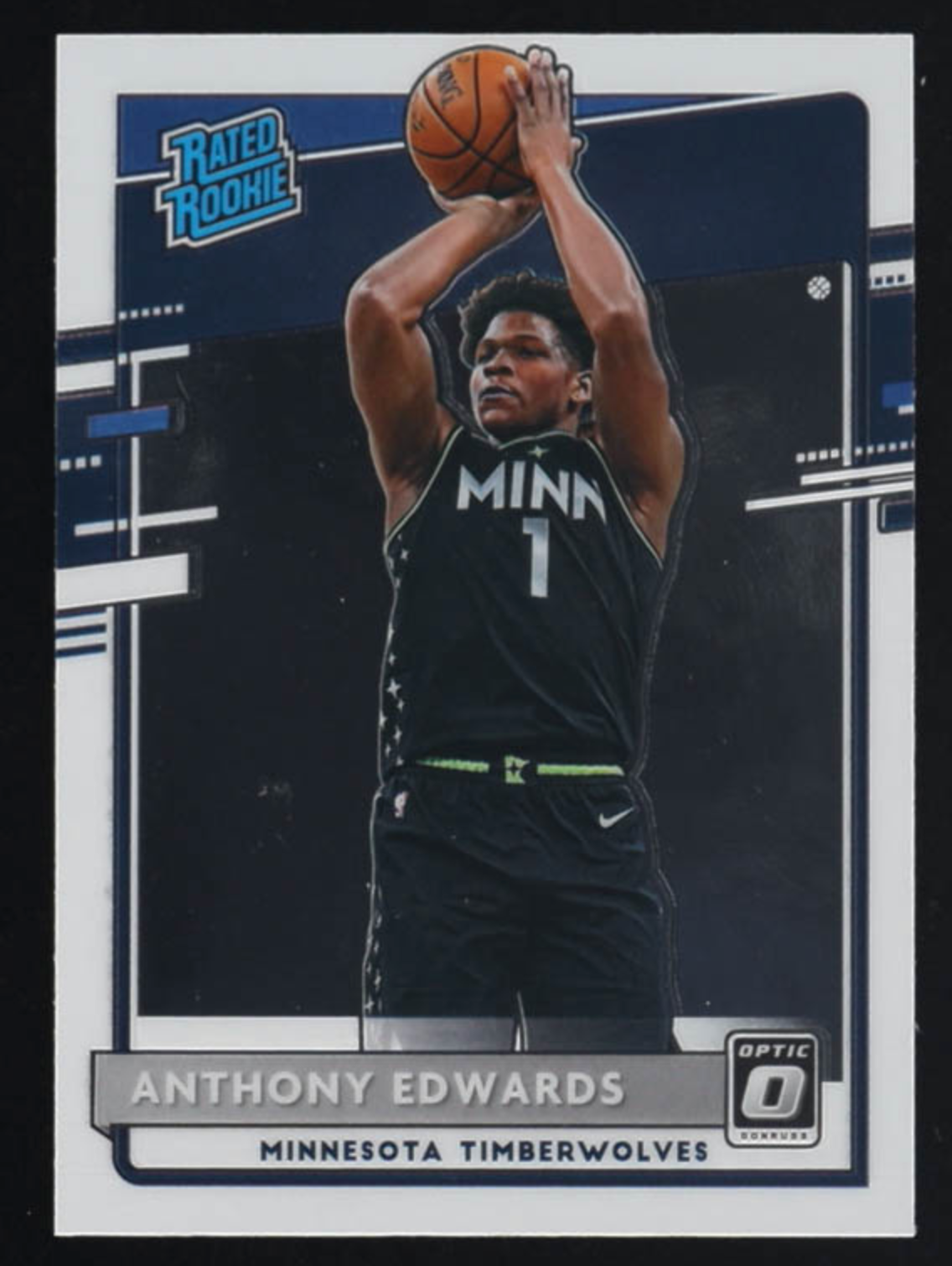Anthony Edwards 2020-21 donruss Optic #151 RR RC authentic-signatures