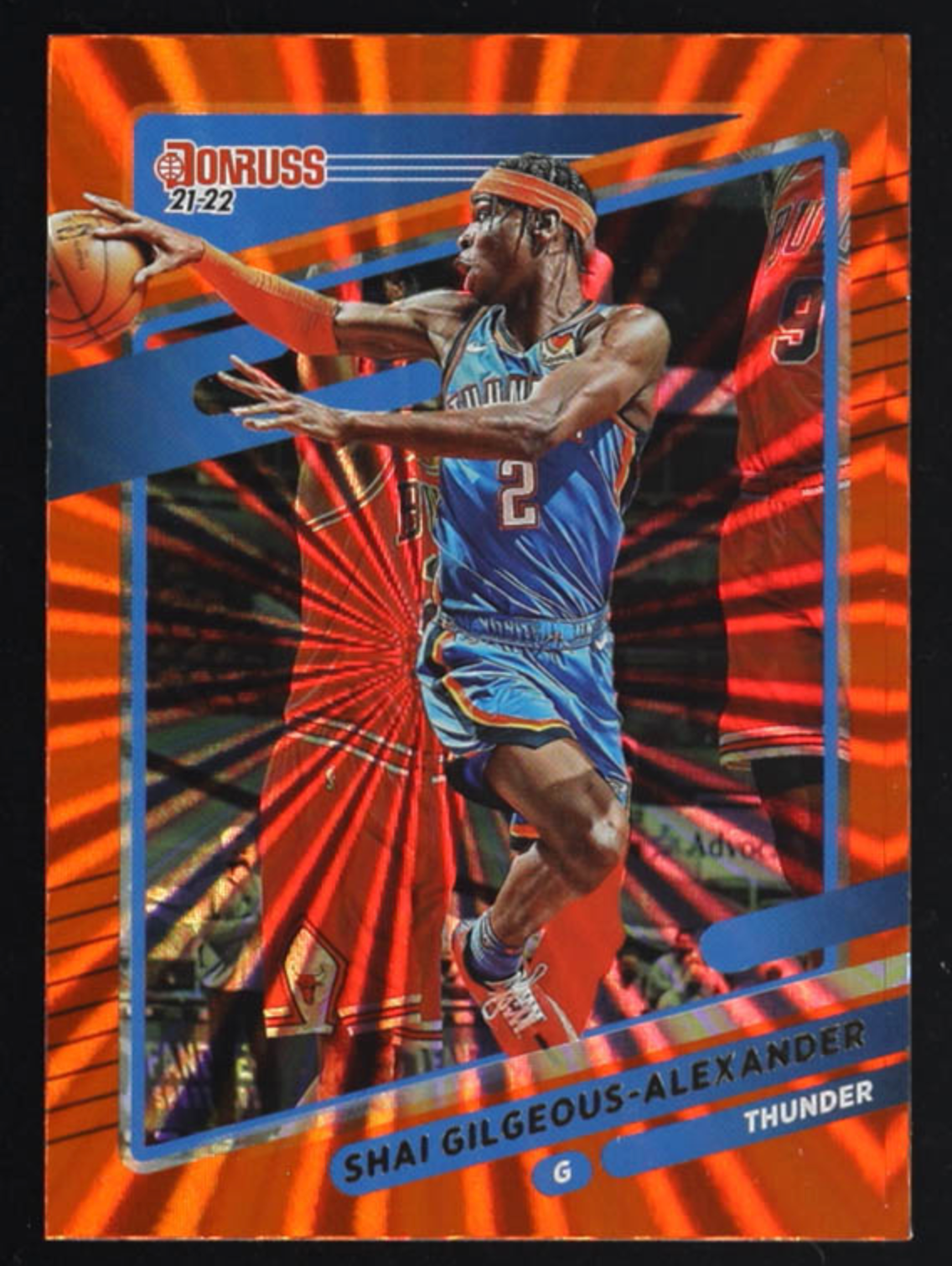 Shai Gilgeous-Alexander 2021-22 Donruss Holo Orange Laser #23 authentic-signatures