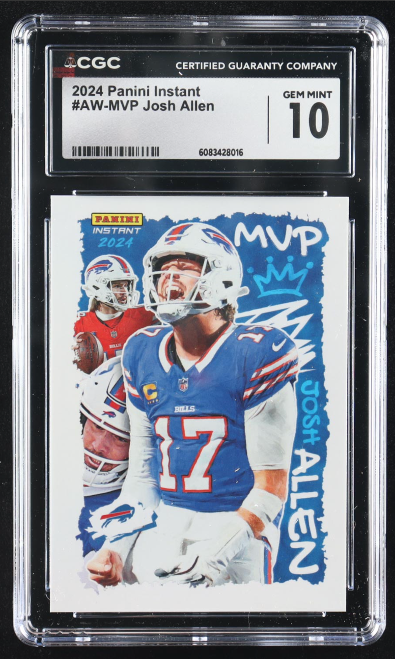 Josh Allen 2024 Panini Instant Award Winners #AWMVP (CGC 10) authentic-signatures