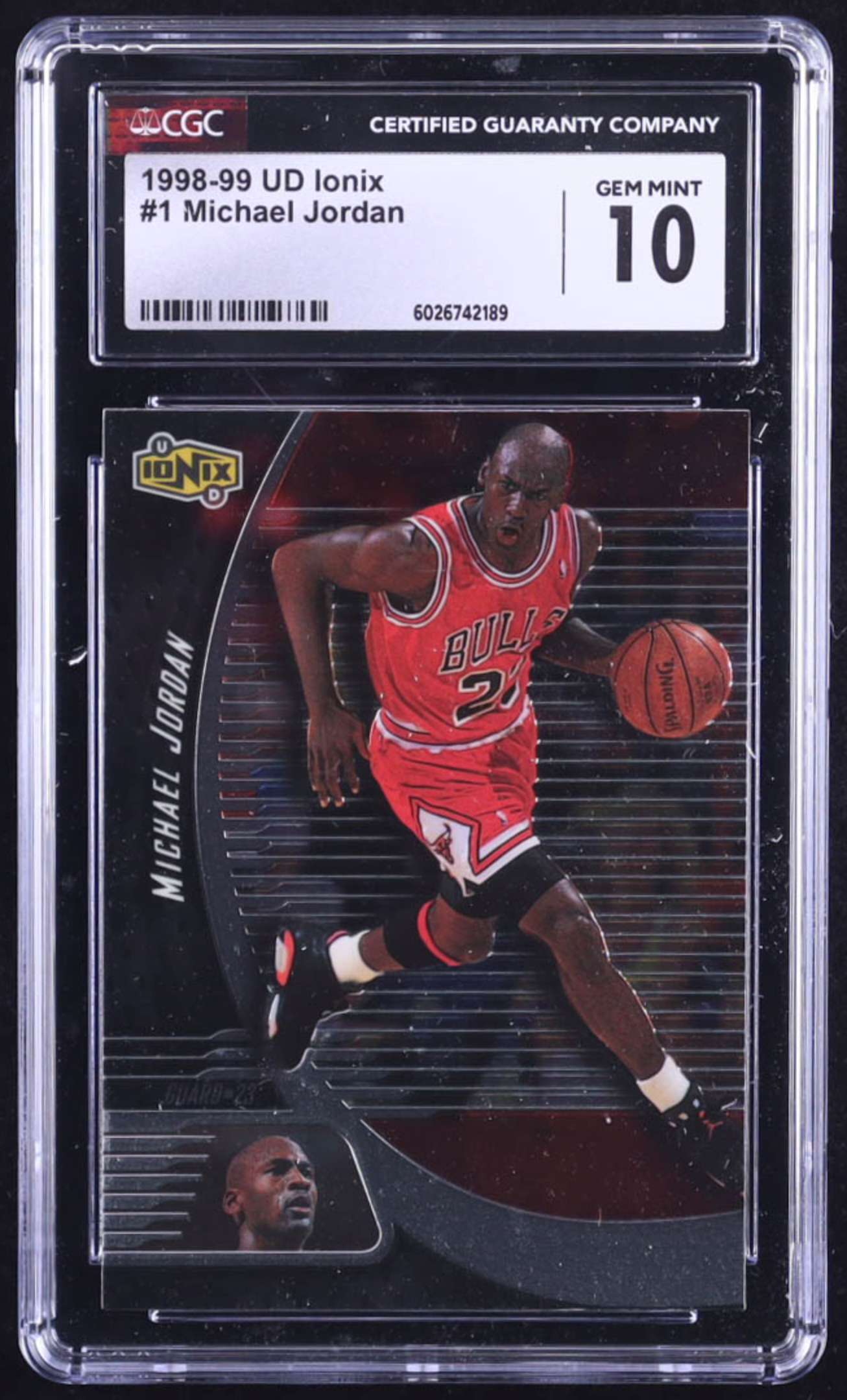 Michael Jordan 1998-99 UD Ionix #1 (CGC 10) authentic-signatures