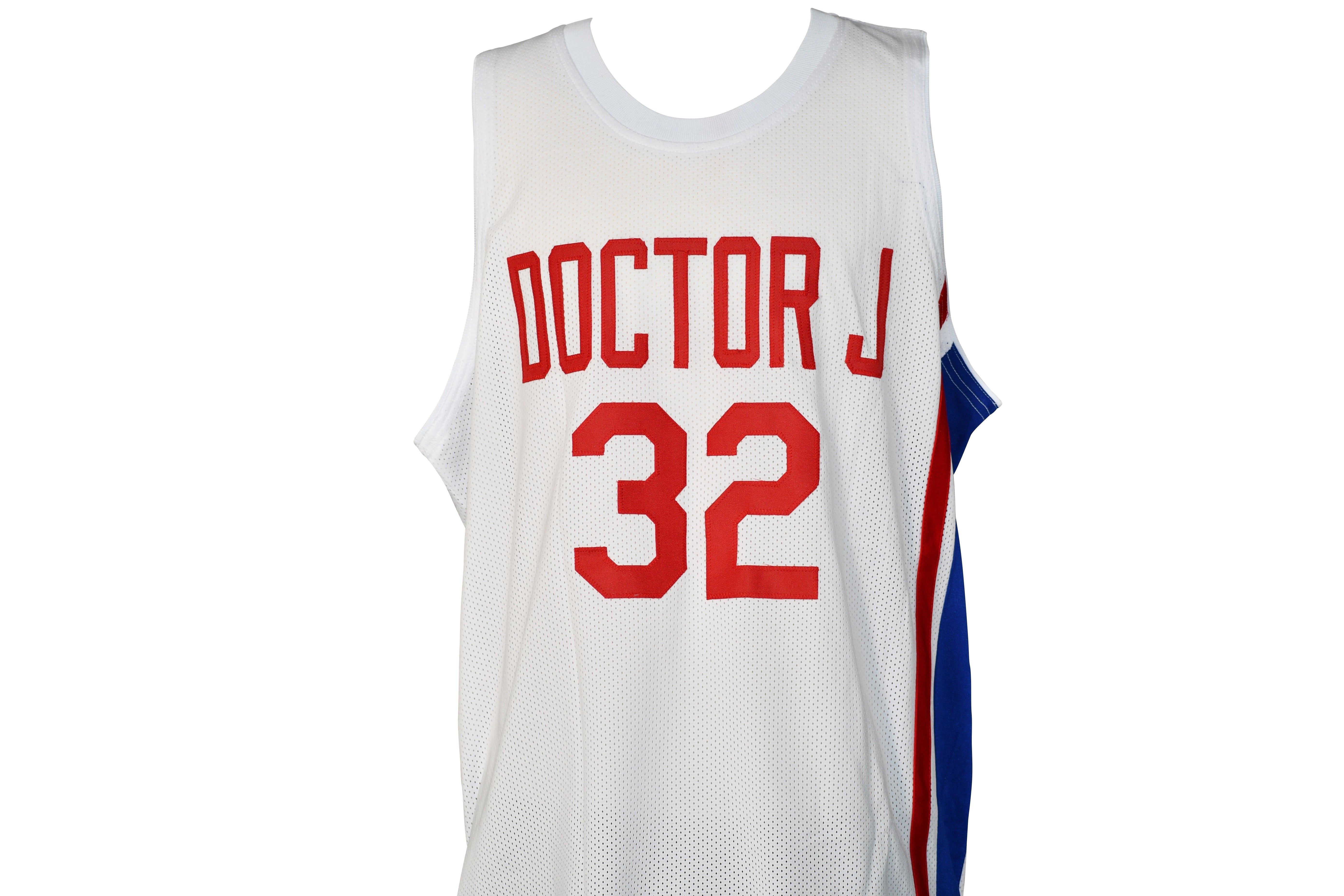 Julius Erving signed Philadelphia 7ers jersey inscribed "Doctor J."