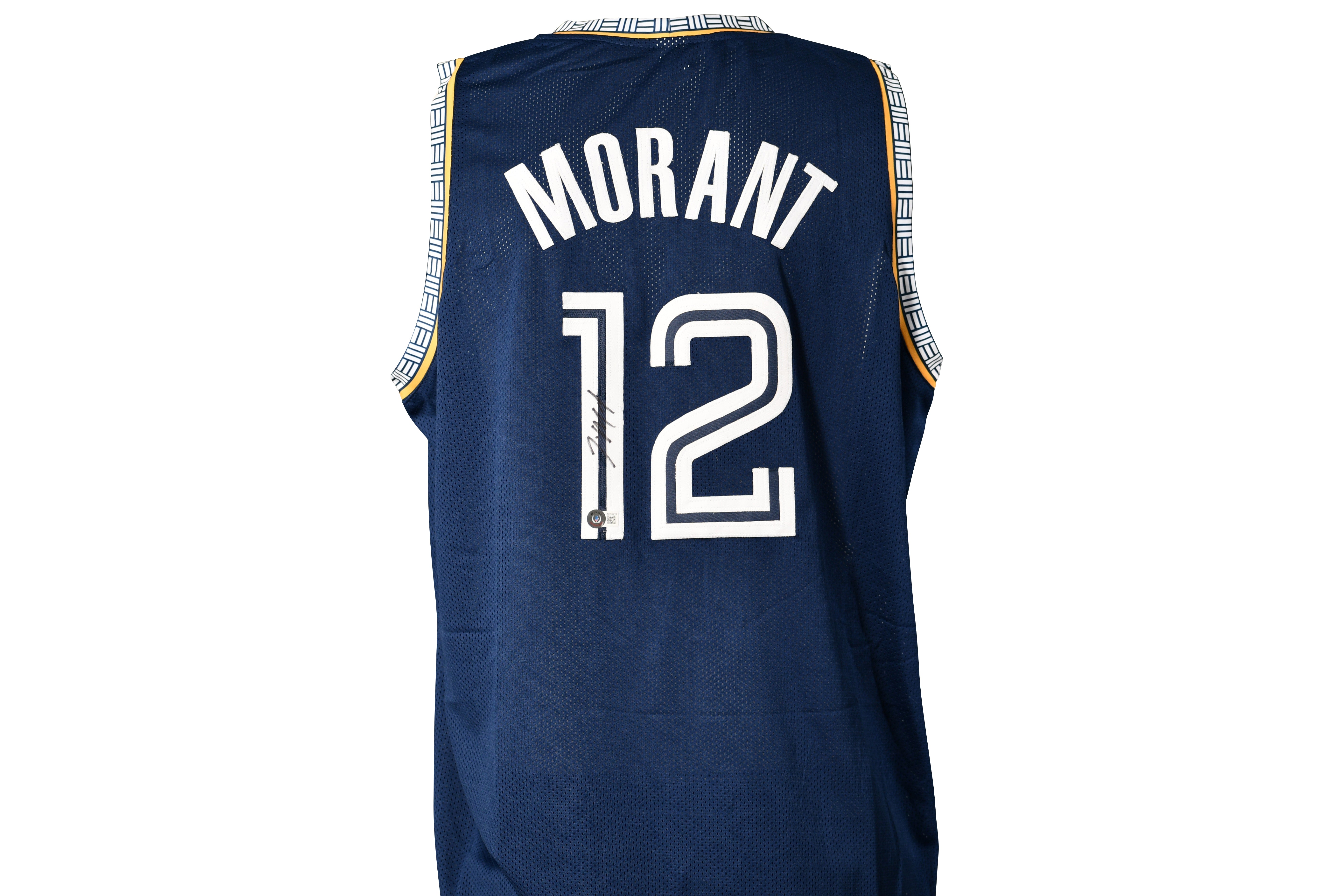 Ja Morant signed Memphis Grizzlies jersey