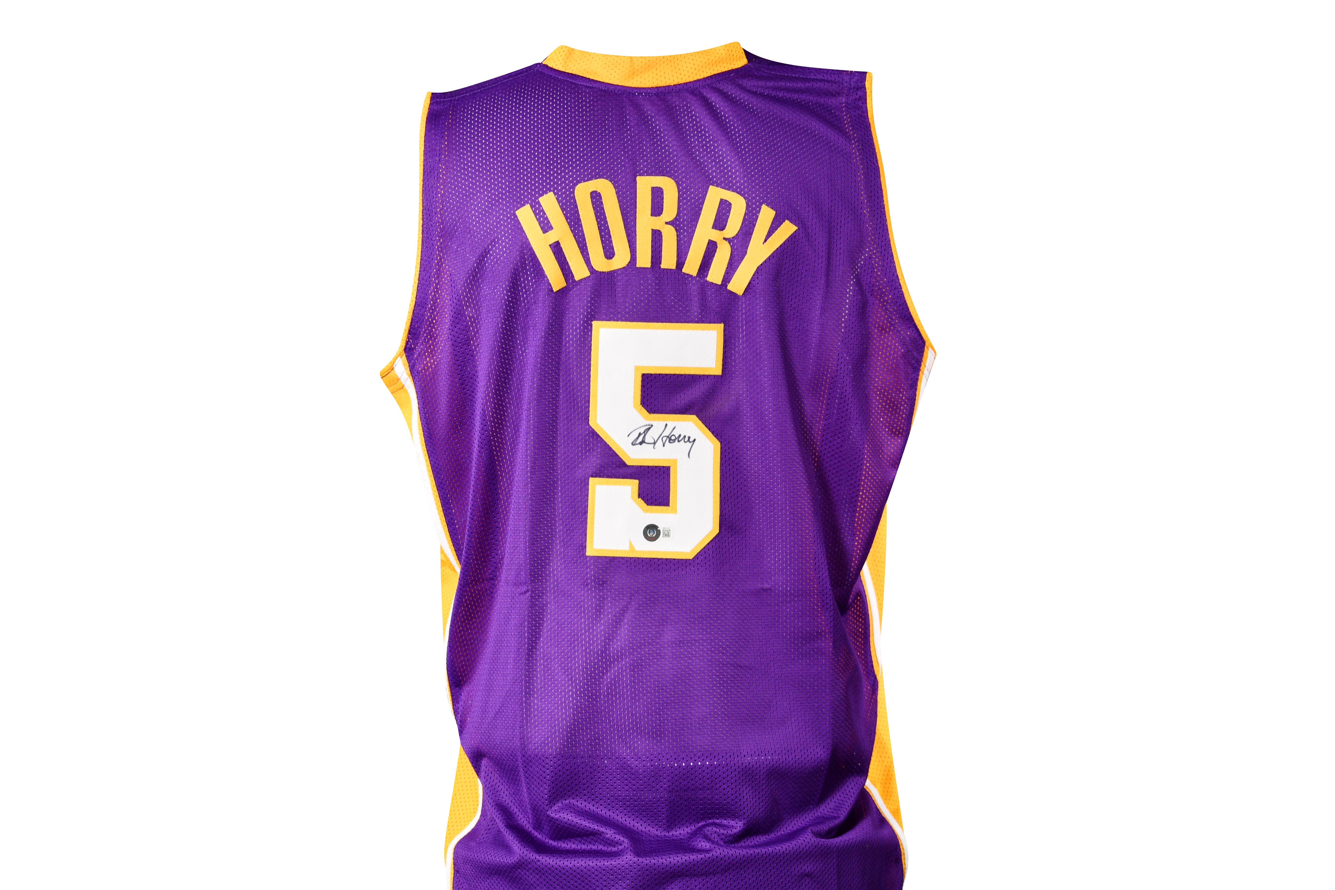 ROBERT HORRY SIGNED LAKERS JERSEY