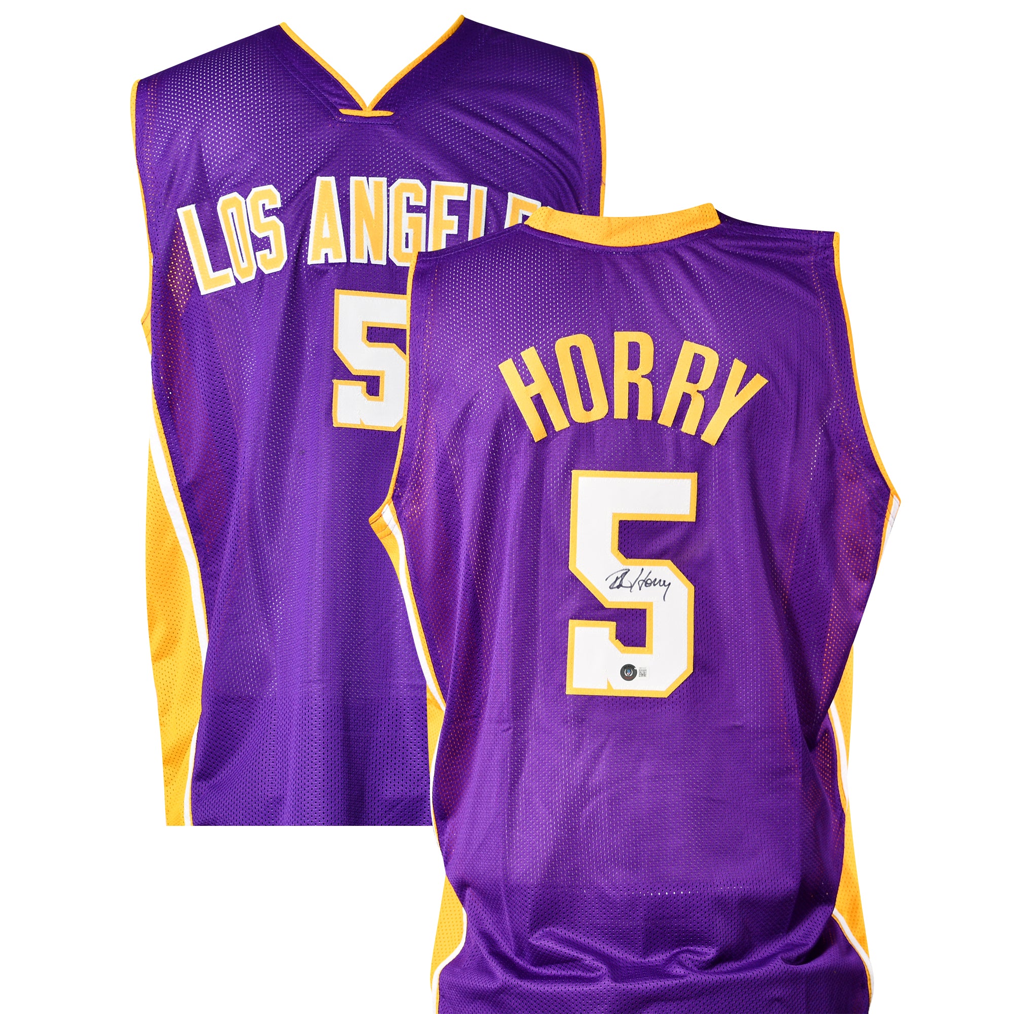 ROBERT HORRY SIGNED LAKERS JERSEY
