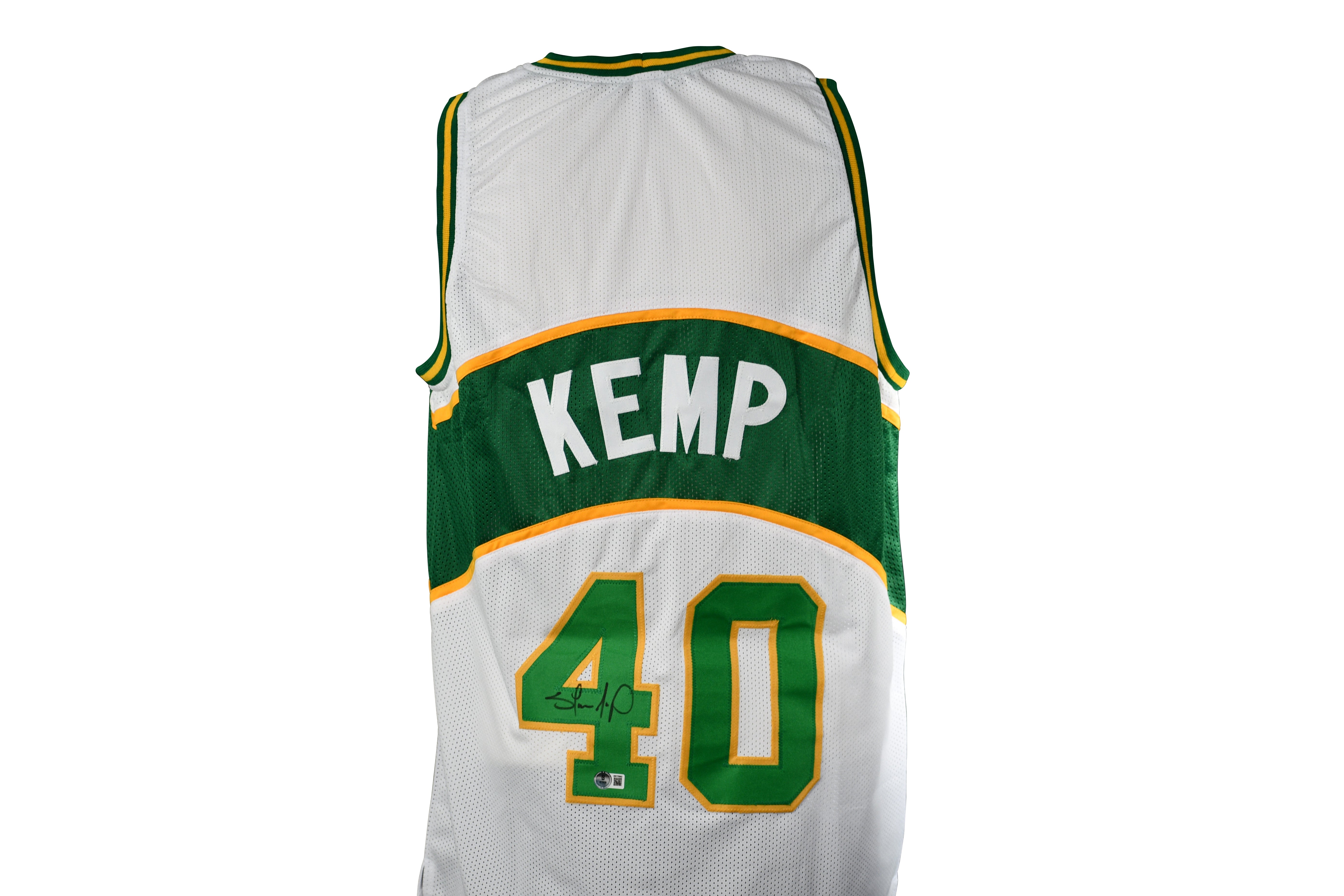 SHAWN KEMP SIGNED SEATTLE JERSEY