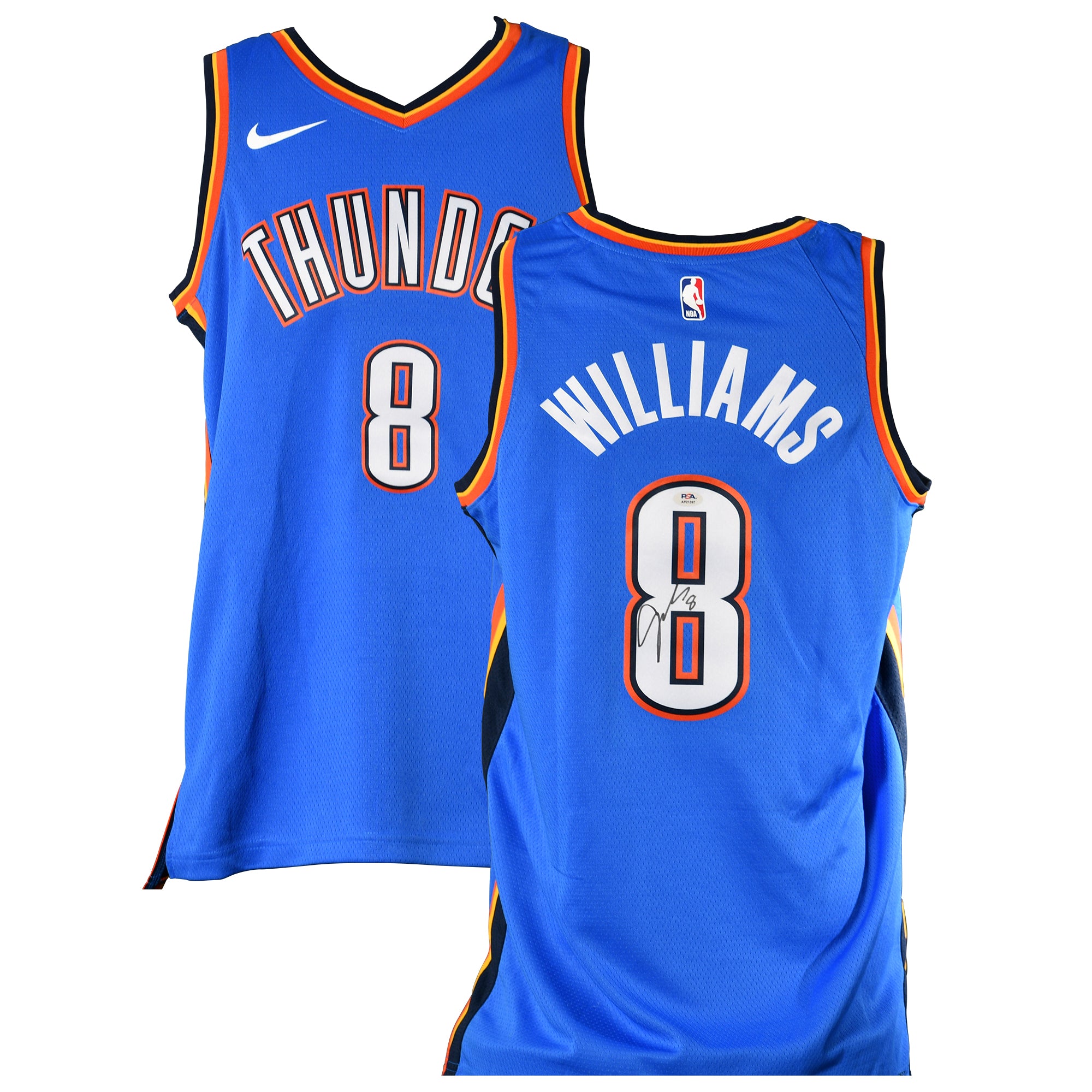 Jalen Williams Signed Oklahoma City Thunder Nike Authentic
Jersey