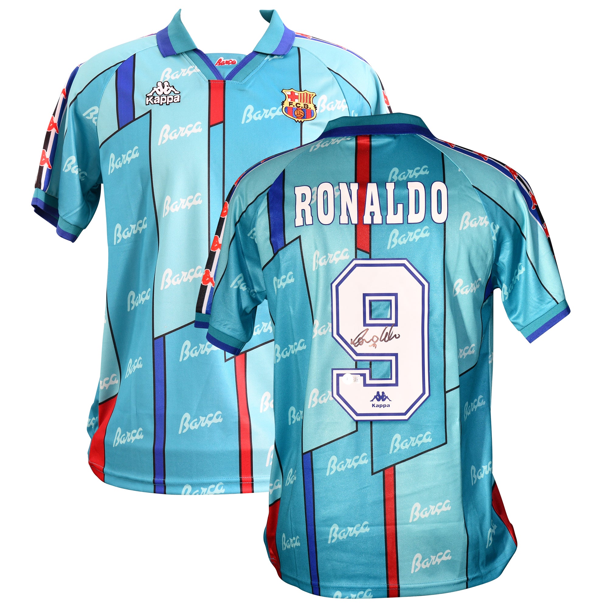 Ronaldo Nazario Signed FC Barcelona Jersey