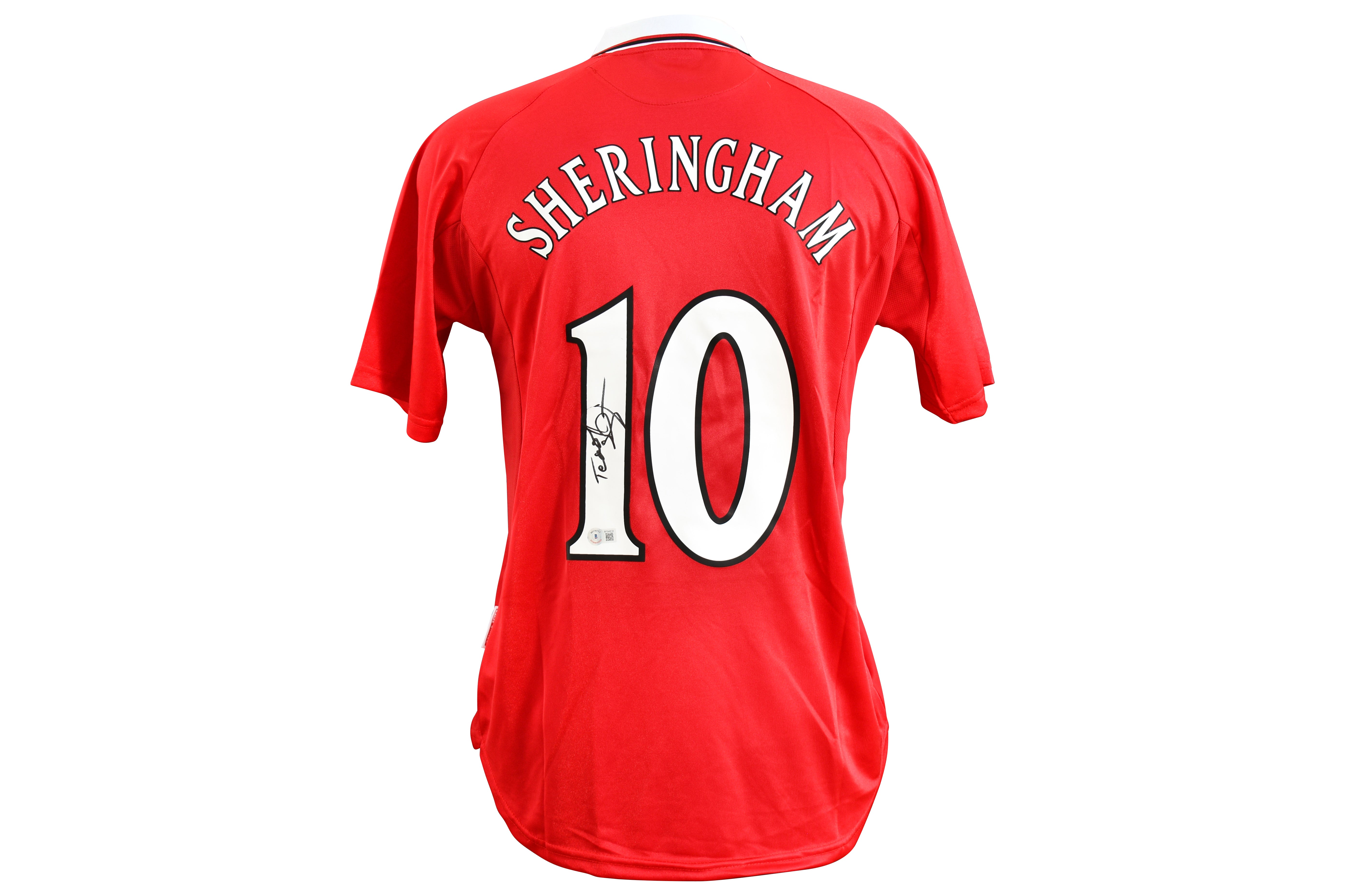 Teddy Sheringham Authentic Signed 1999 UCL Final Jersey