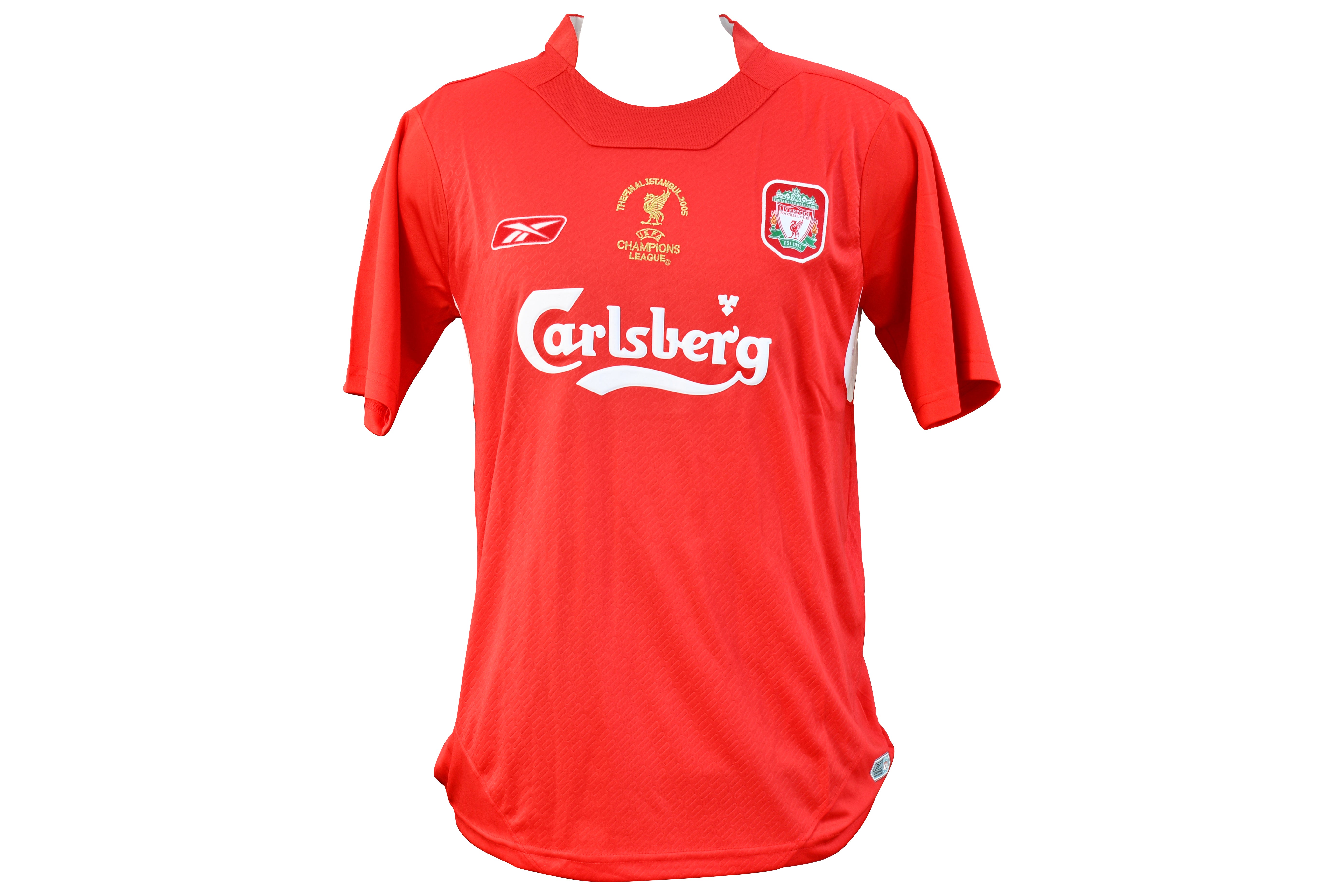 Steven Gerrard Liverpool Reebok Authentic Jersey Istanbul 2005