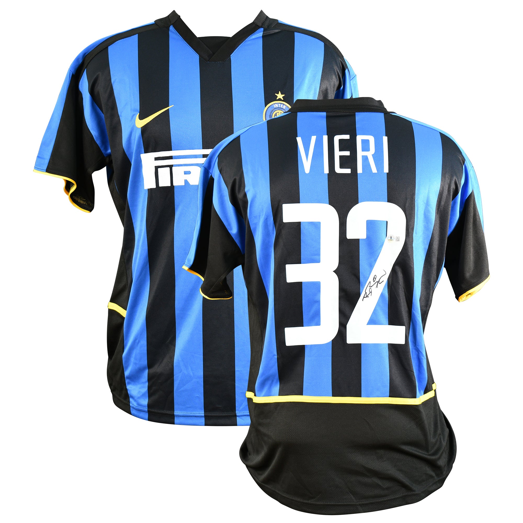Christian Vieri Signed Inter Milan Nike Authentic Jersey