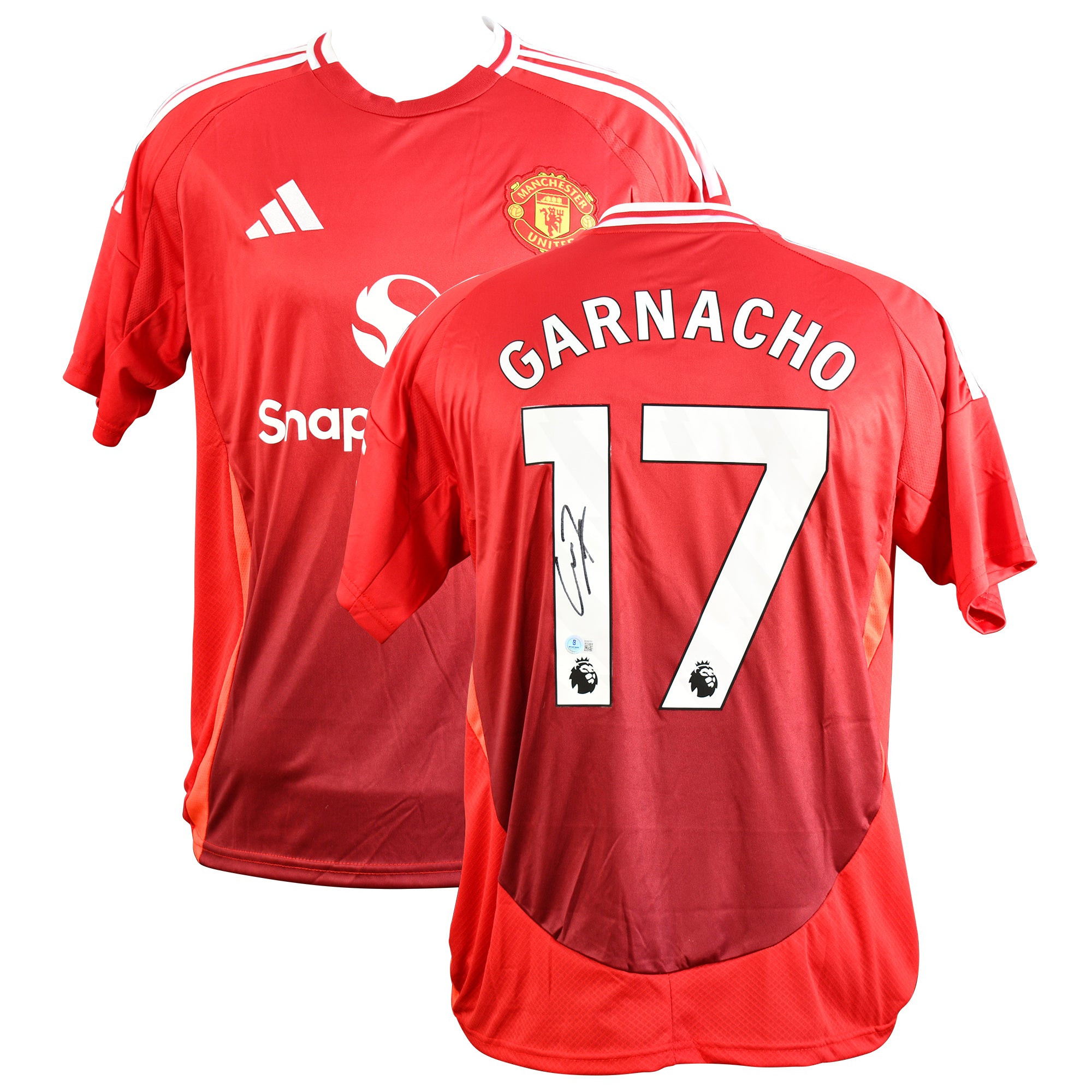 Alejandro Garnacho Signed Manchester United Adidas Authentic Jersey