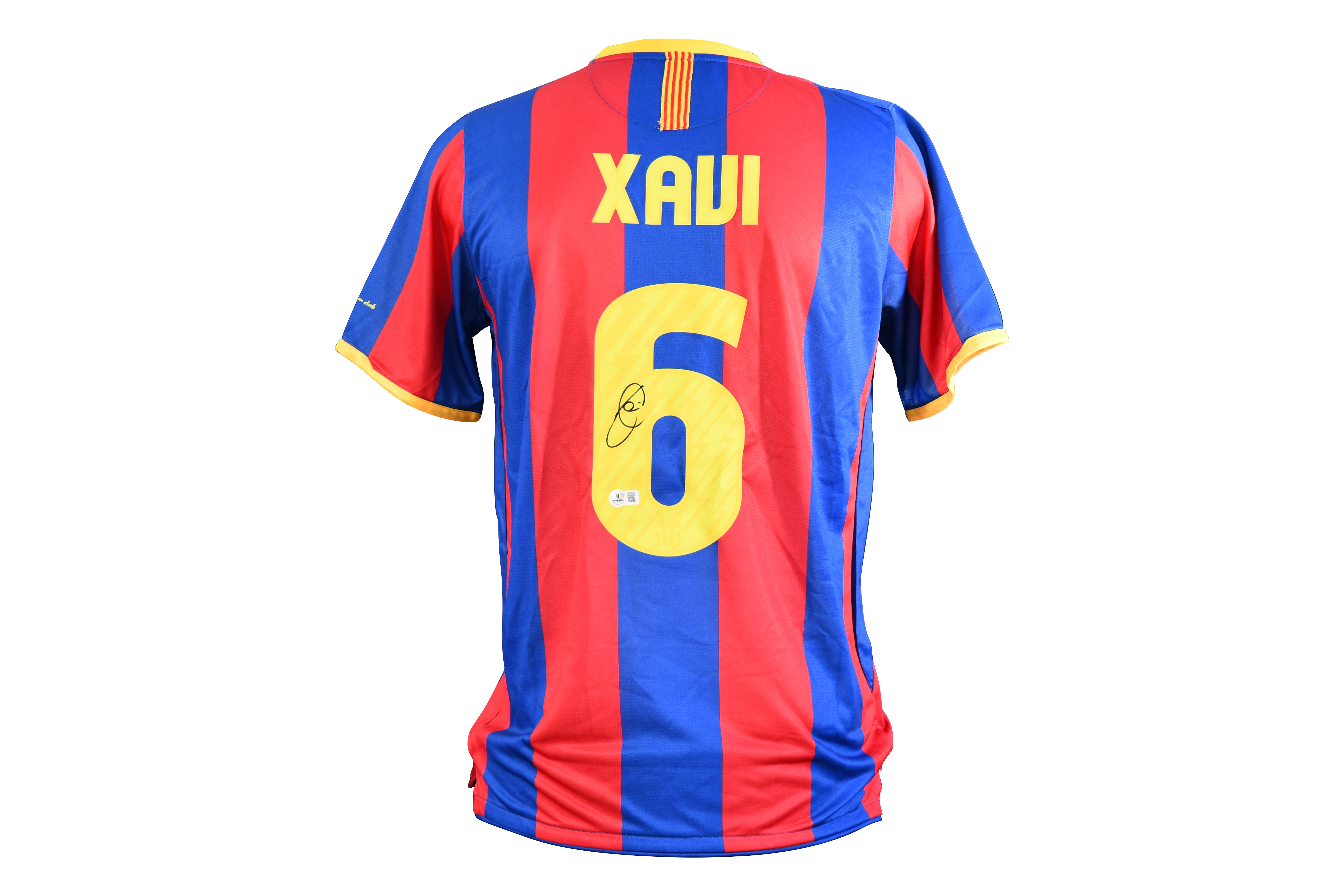 Xavi Hernandez Signed Barcelona Jersey