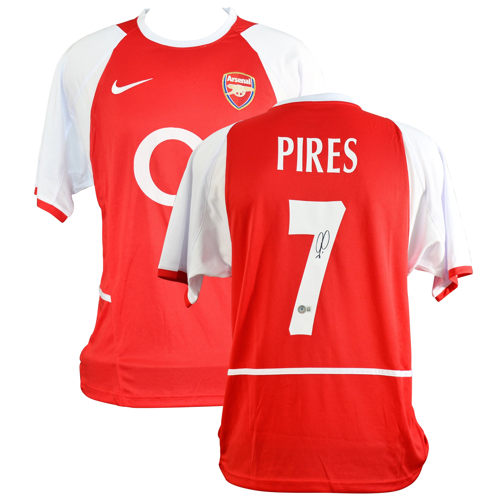 Robert Pires Signed Arsenal Jersey