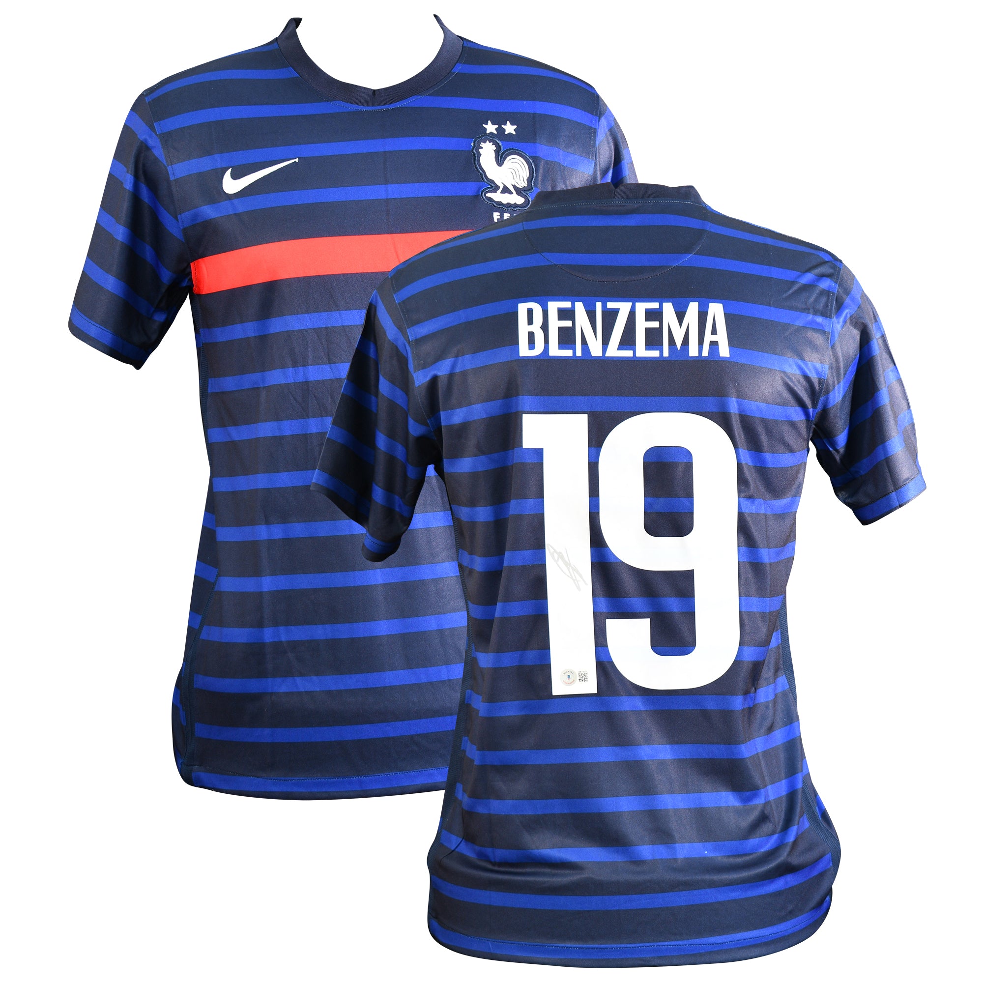 Karim Benzema Signed France Jersey