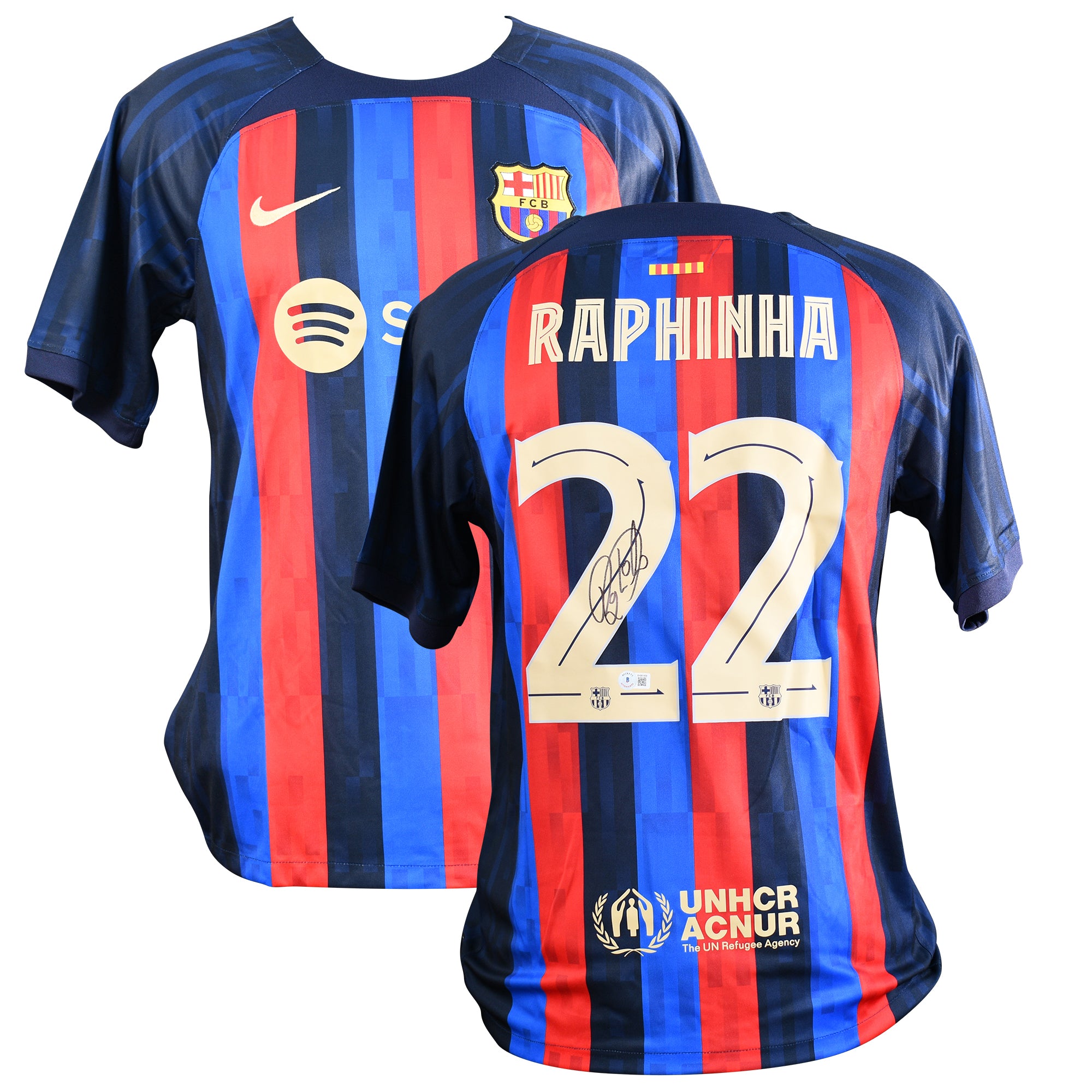 Raphinha Signed Barcelona Nike Authentic Jersey