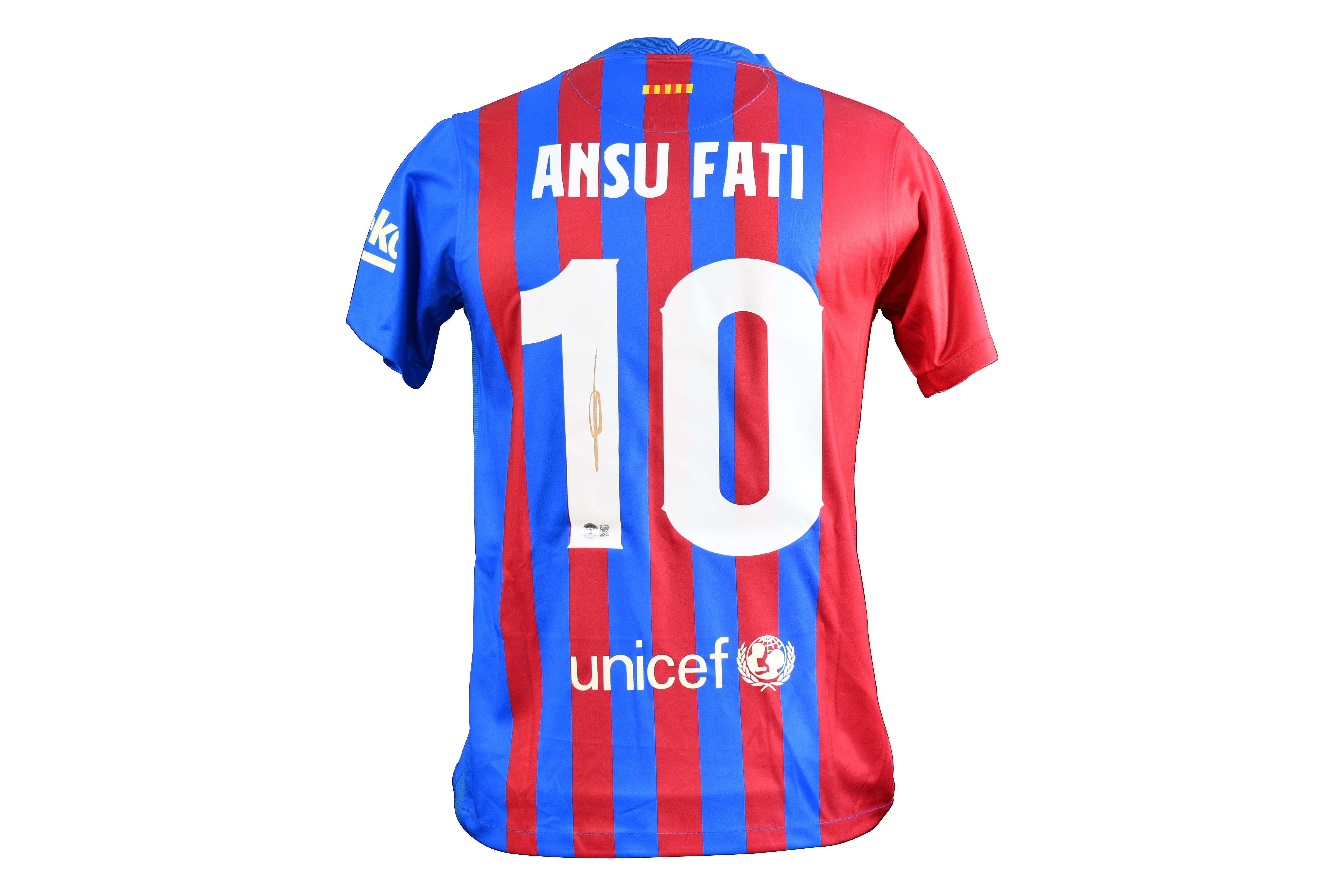 Ansu Fati Signed FC Barcelona Nike Authentic Jersey