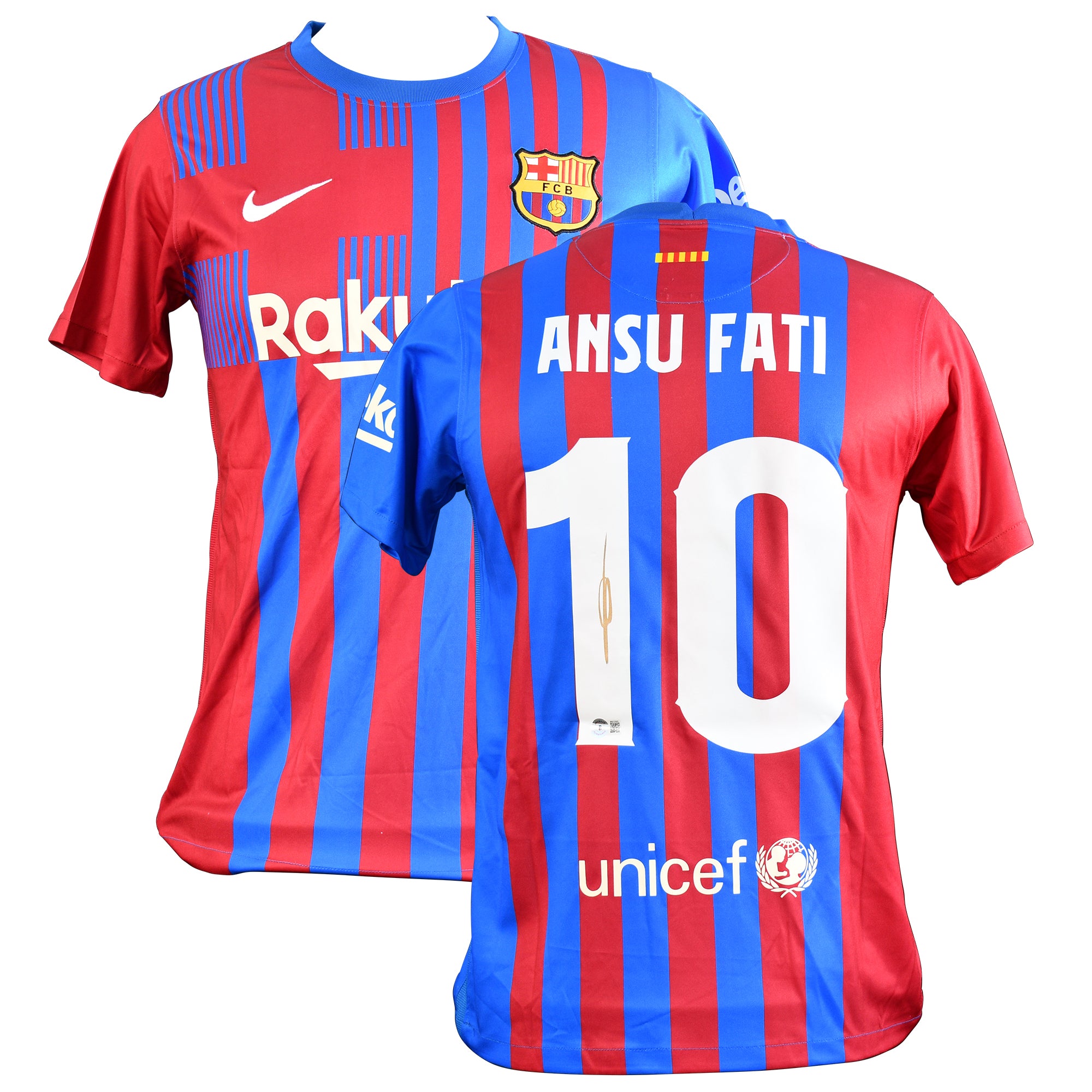 Ansu Fati Signed FC Barcelona Nike Authentic Jersey