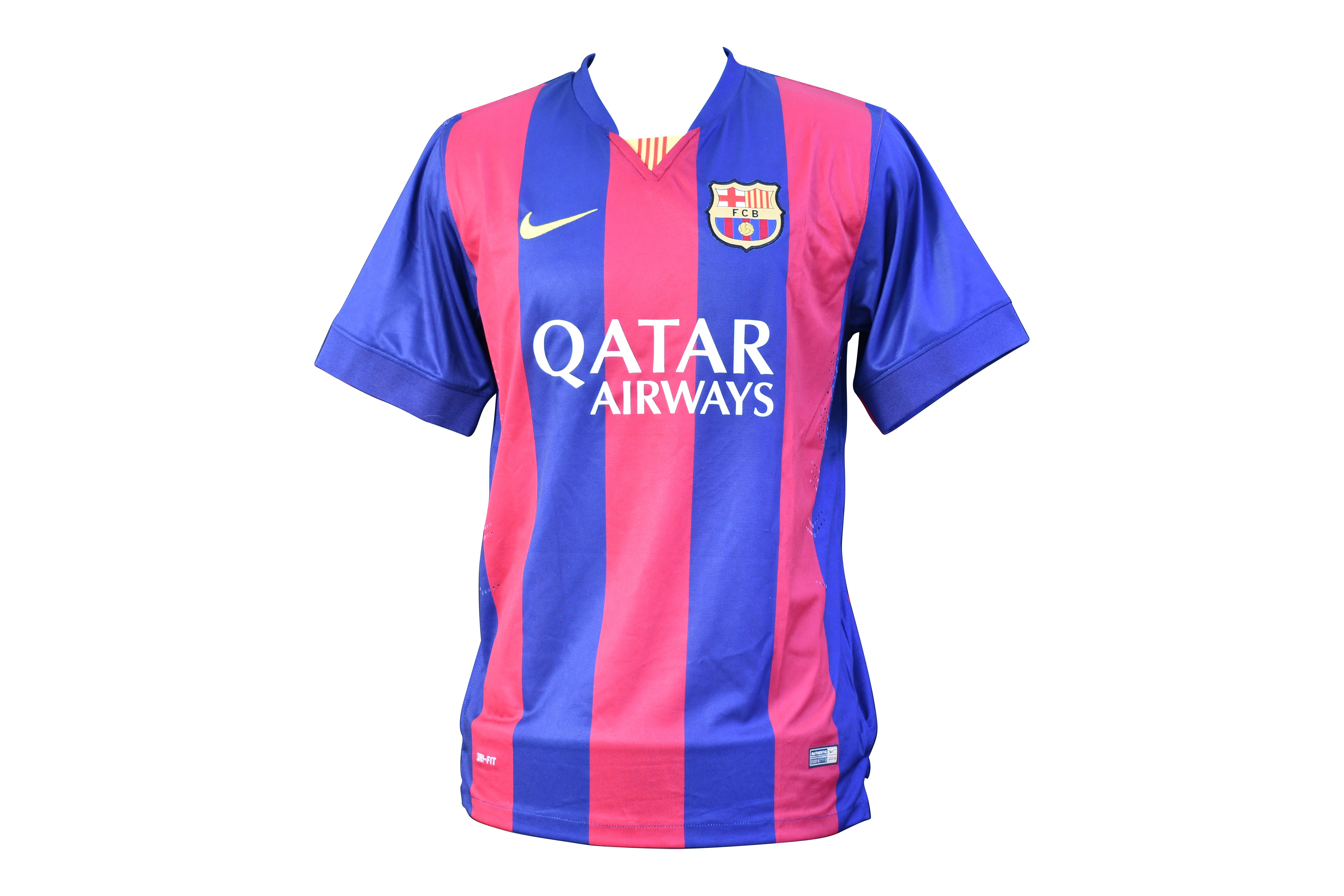 Andrés Iniesta Signed FC Barcelona Nike Authentic Jersey