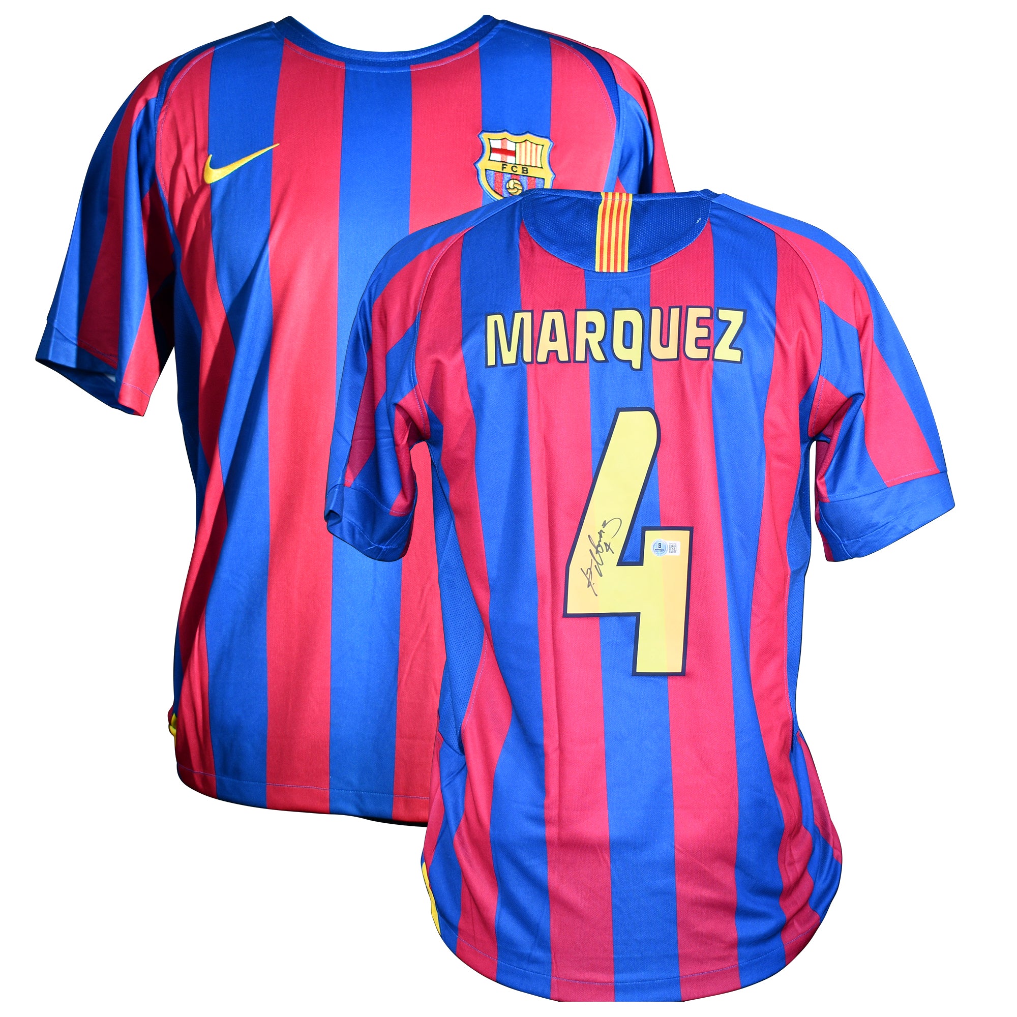 Rafael Marquez Signed FC Barcelona Nike Authentic Jersey