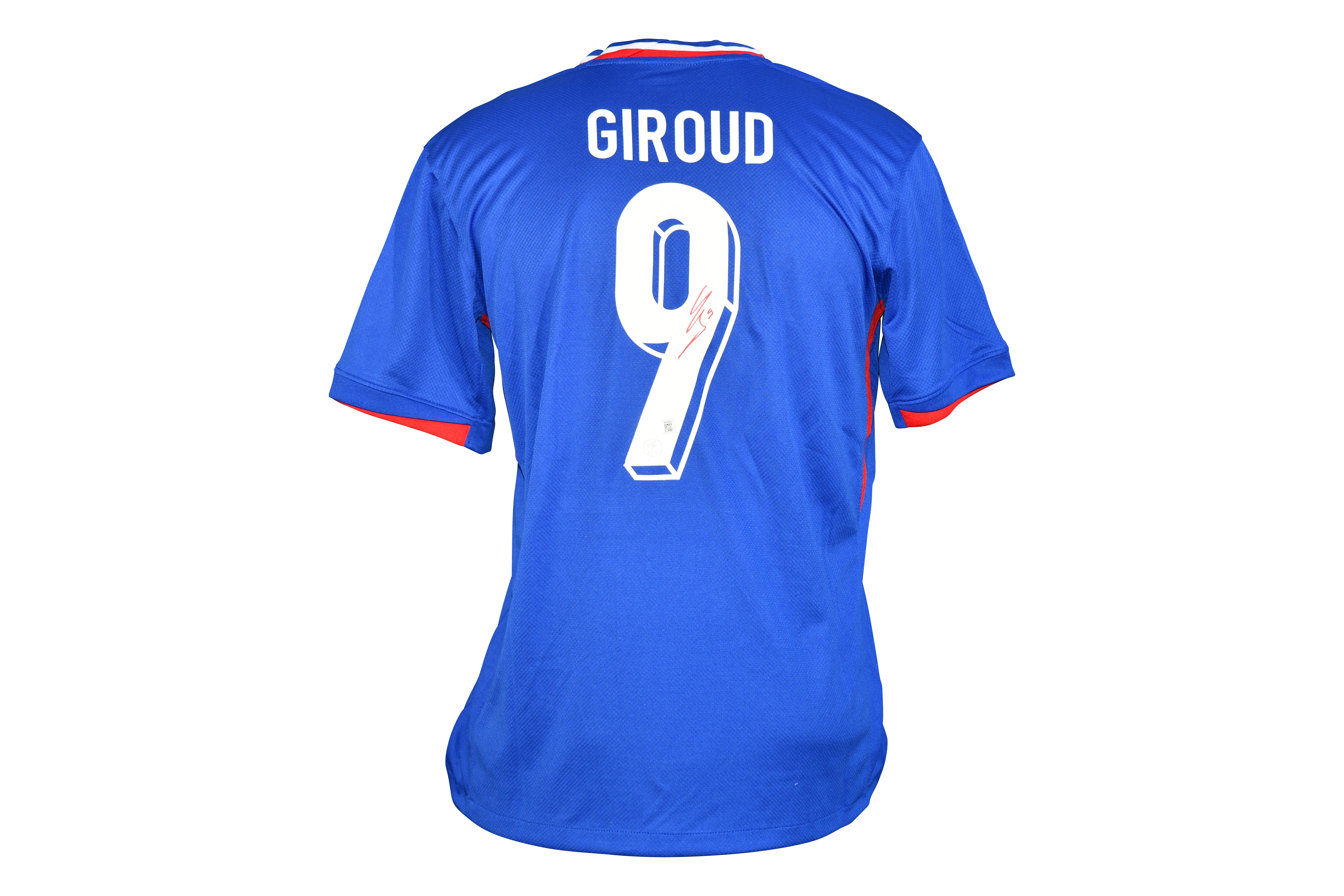 Olivier Giroud Signed Team France Authentic Nike Dri-Fit Jersey