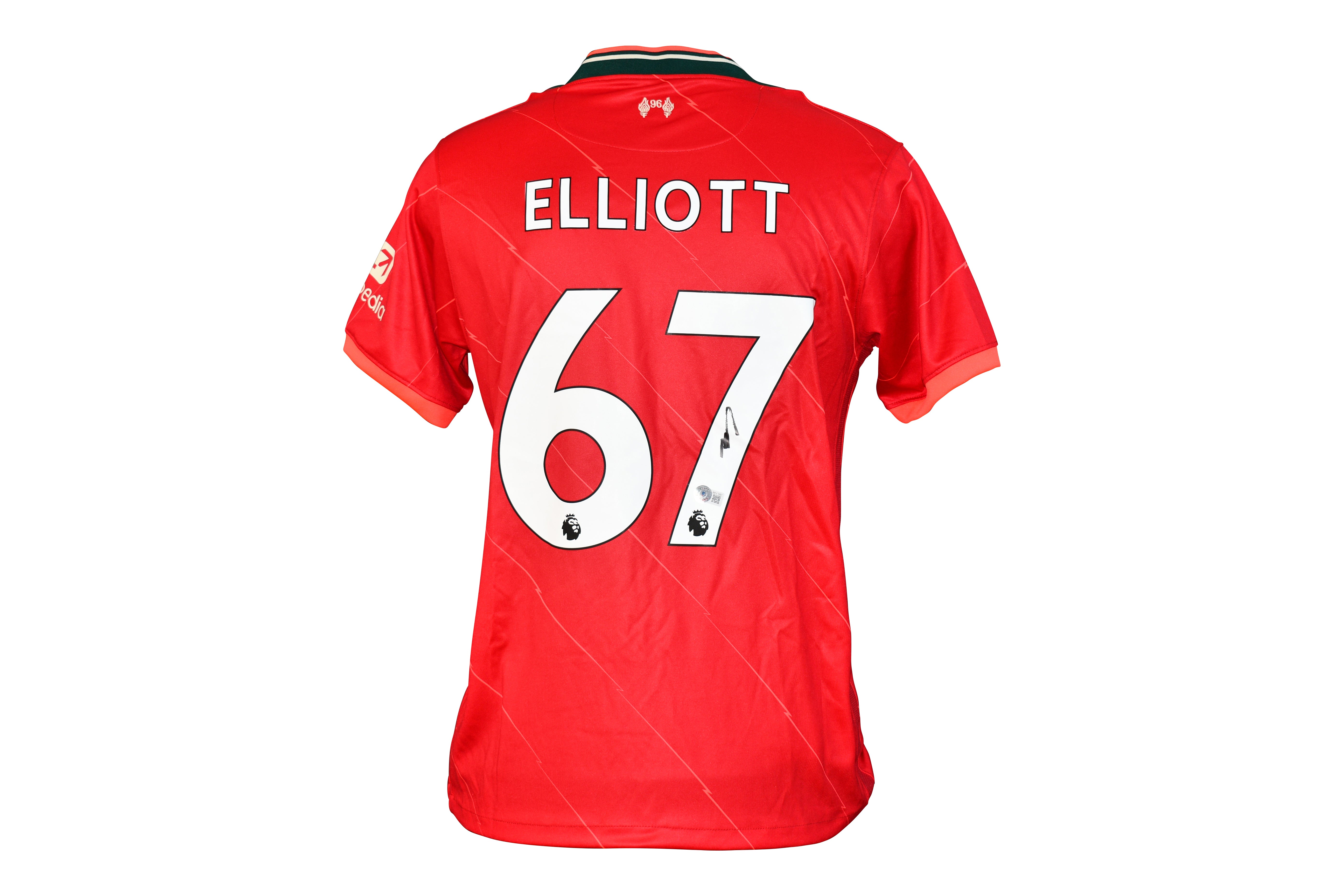 Harvey Elliott Signed Liverpool Jersey