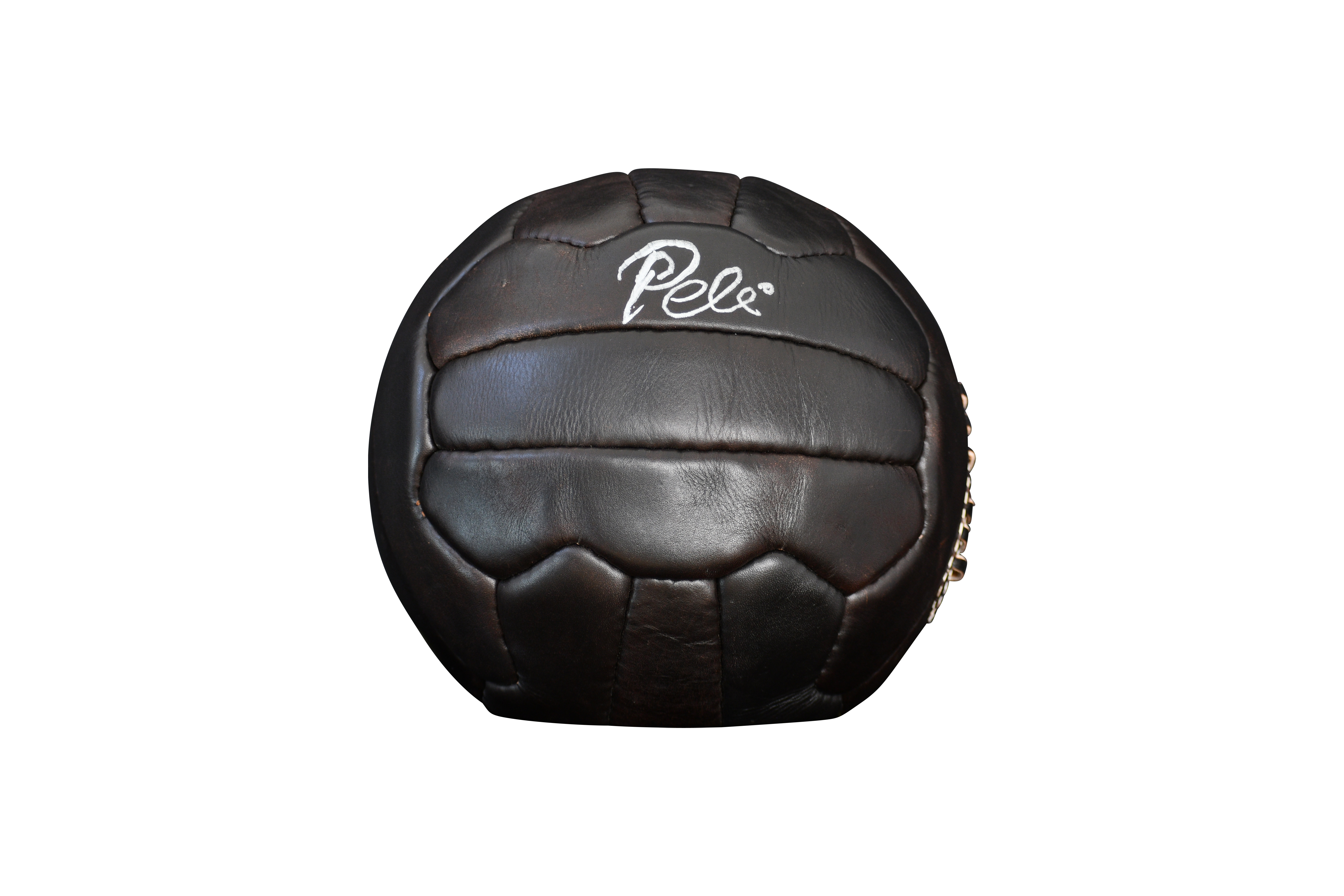 Pele Signed Vintage Full-Size Soccer Ball