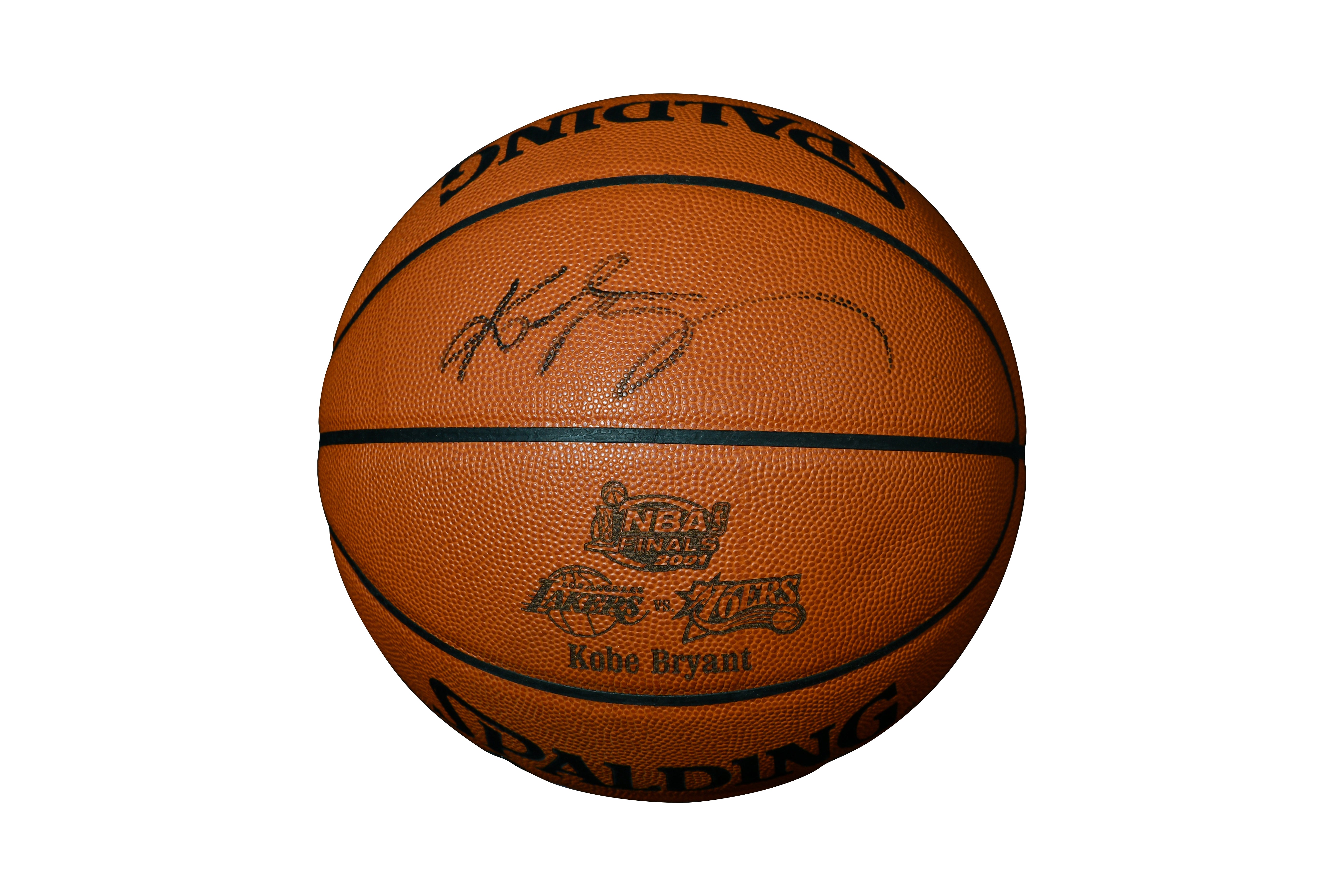Kobe Bryant Signed Spalding 2001 NBA Finals Official Basketball