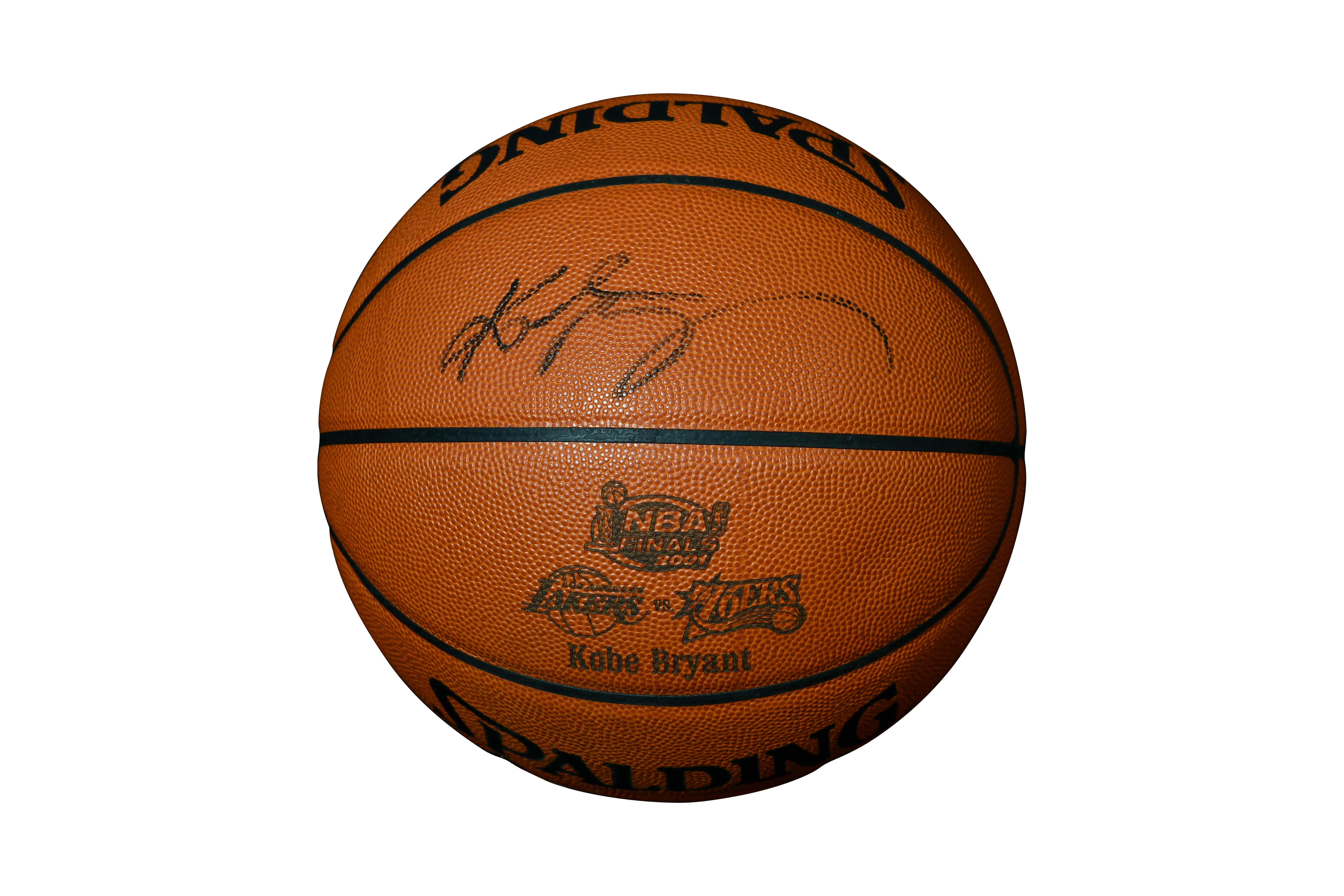 Kobe Bryant Signed Spalding 2001 NBA Finals Official Basketball