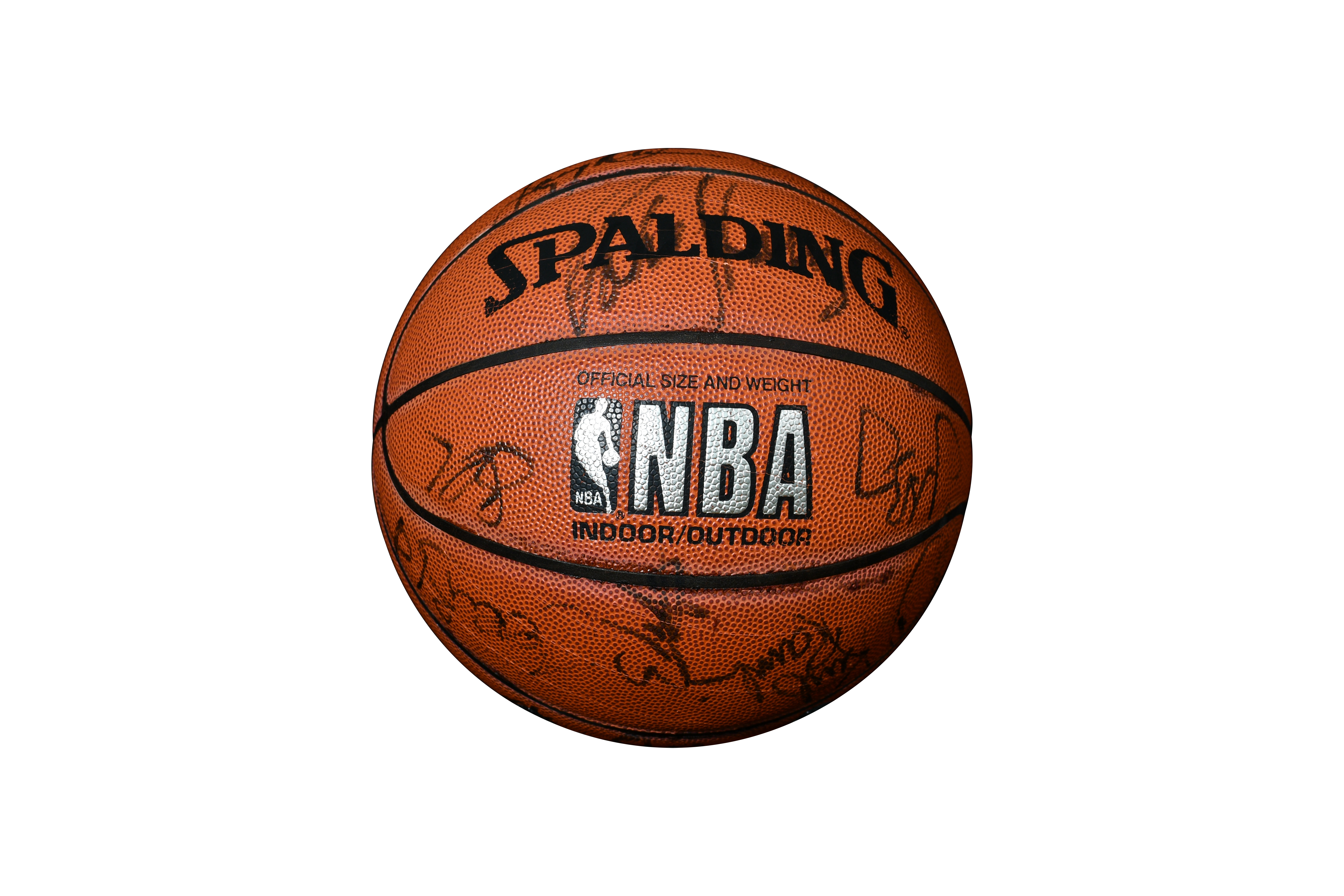 1997-98 Los Angeles Lakers Team Signed Basketball | Complete Roster (17 Signatures)