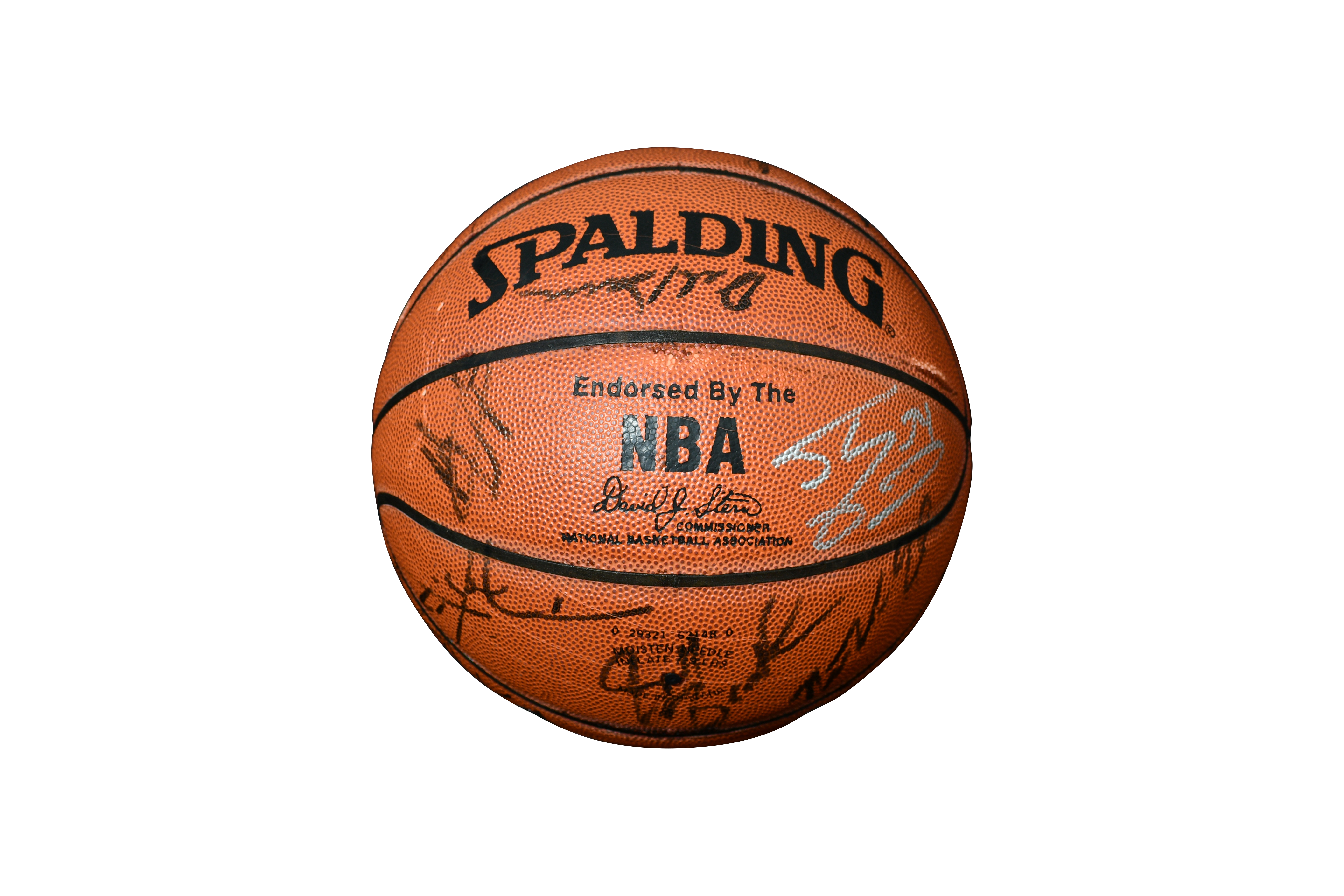 1997-98 Los Angeles Lakers Team Signed Basketball | Complete Roster (17 Signatures)