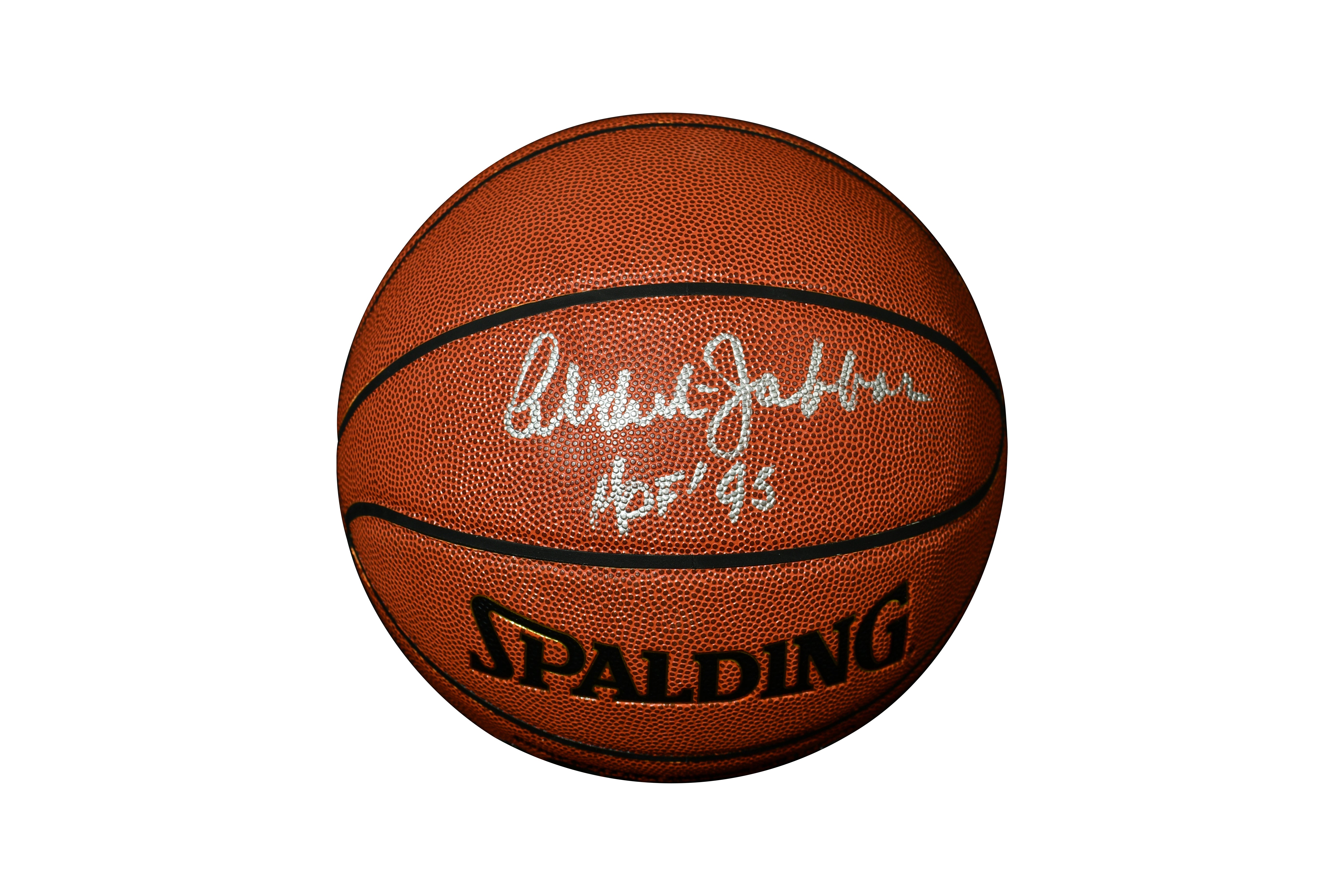 Kareem Abdul-Jabbar Signed NBA Basketball Inscribed "HOF 95"