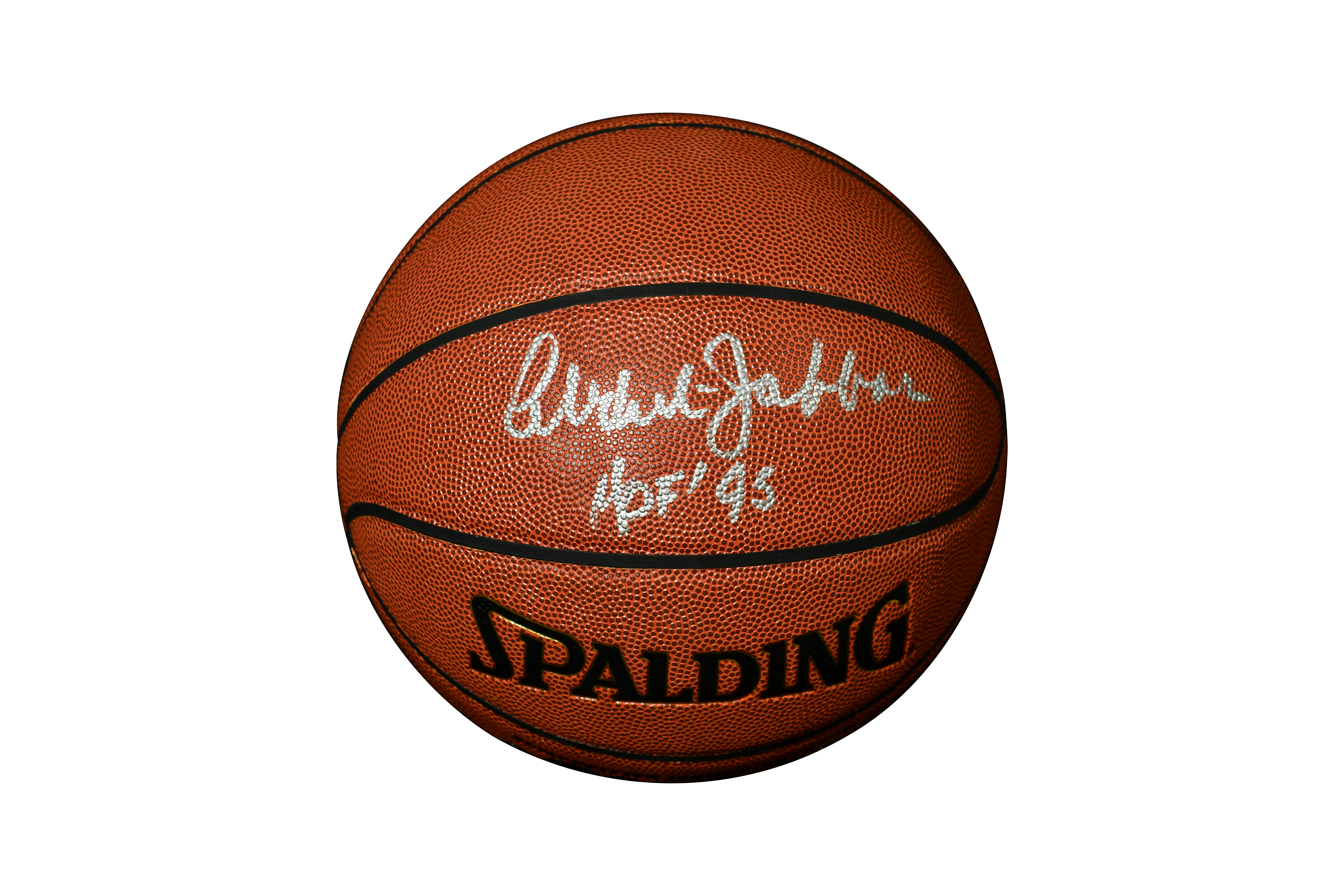 Kareem Abdul-Jabbar Signed NBA Basketball Inscribed "HOF 95"