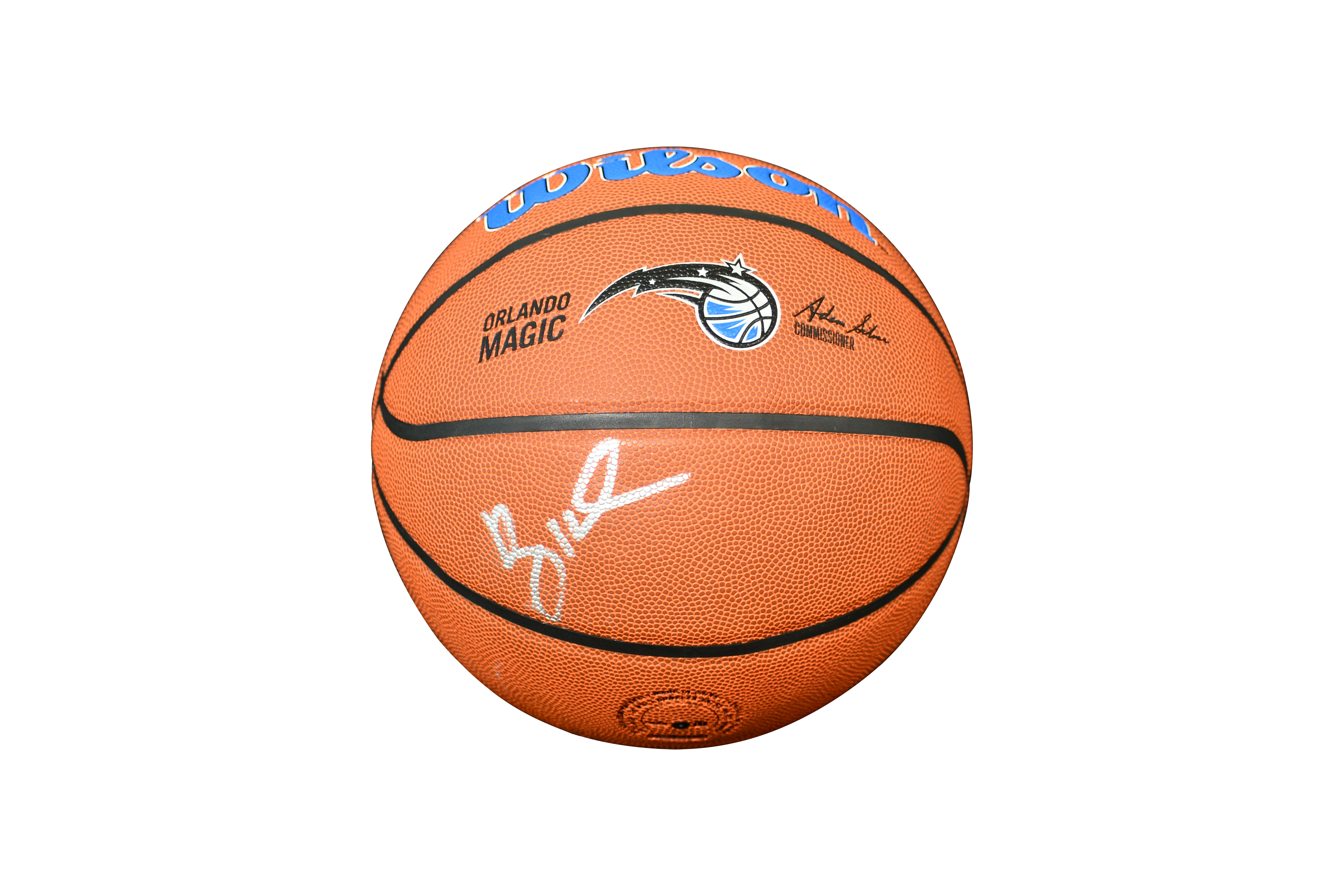 PENNY HARDAWAY SIGNED MAGIC LOGO NBA BASKETBALL