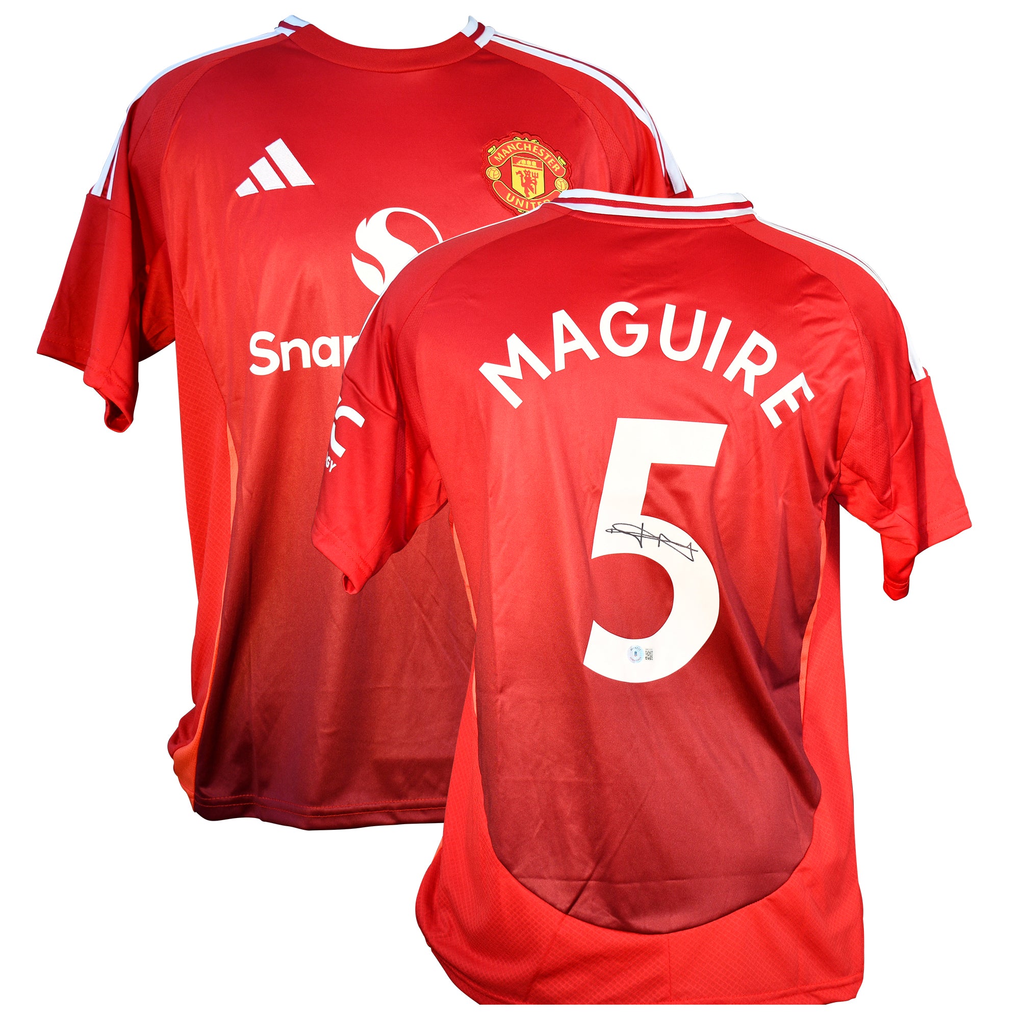 Harry Maguire Signed Manchester United Adidas Authentic Jersey