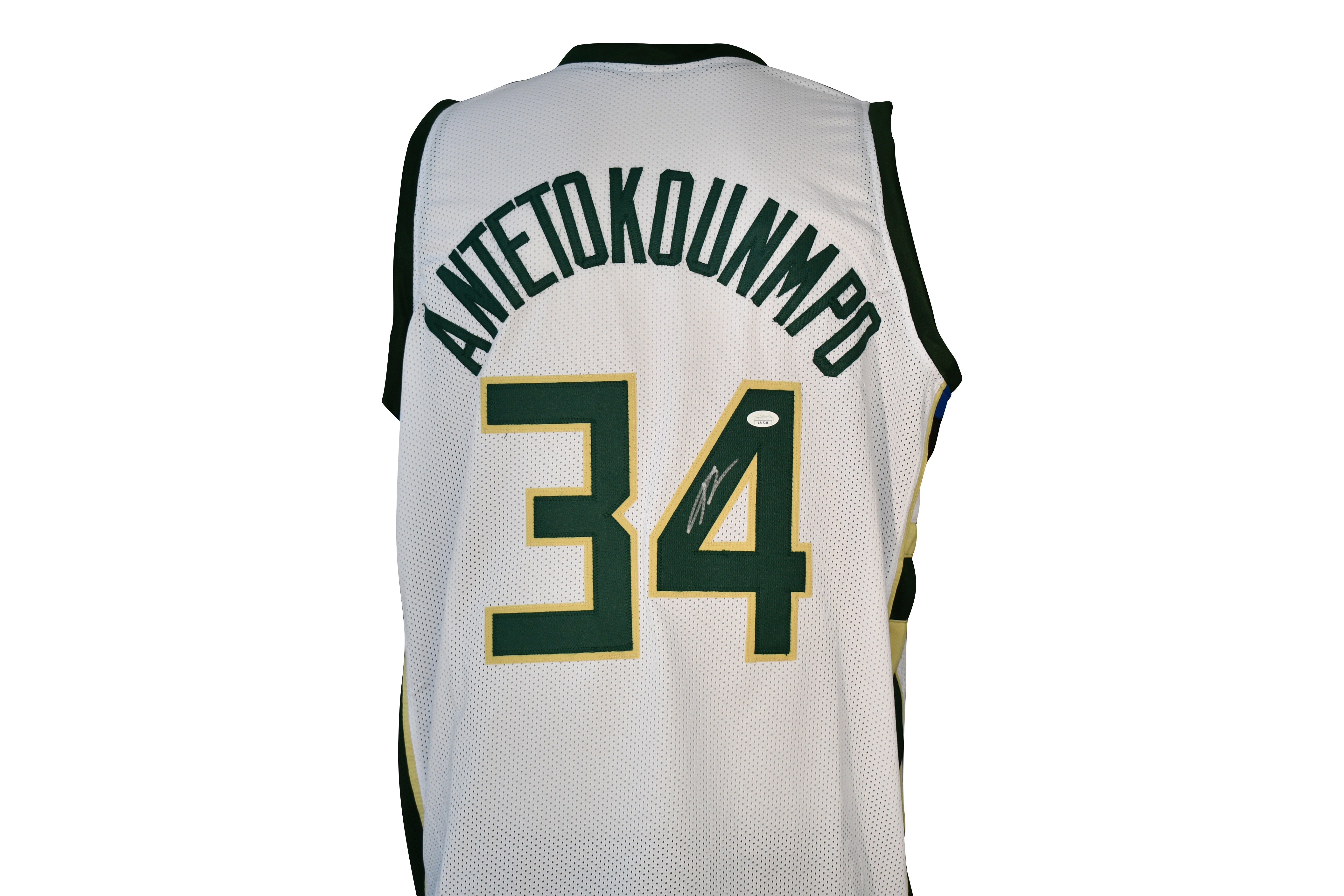 Giannis Antetokounmpo signed Milwaukee Bucks jersey