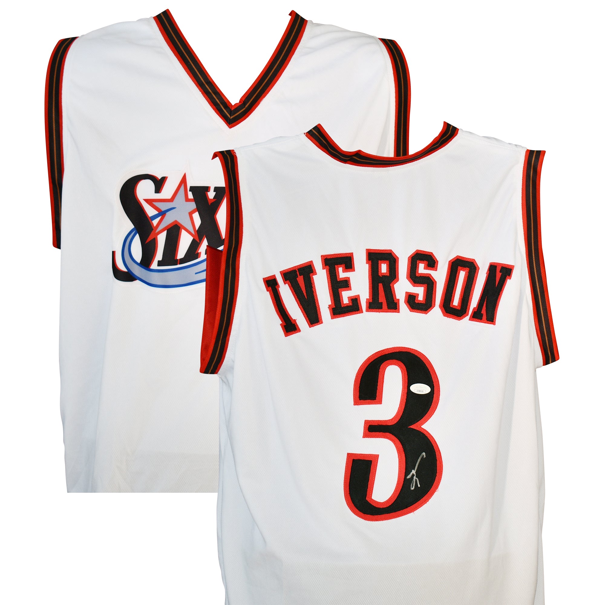 Allen Iverson Signed 76ers Jersey