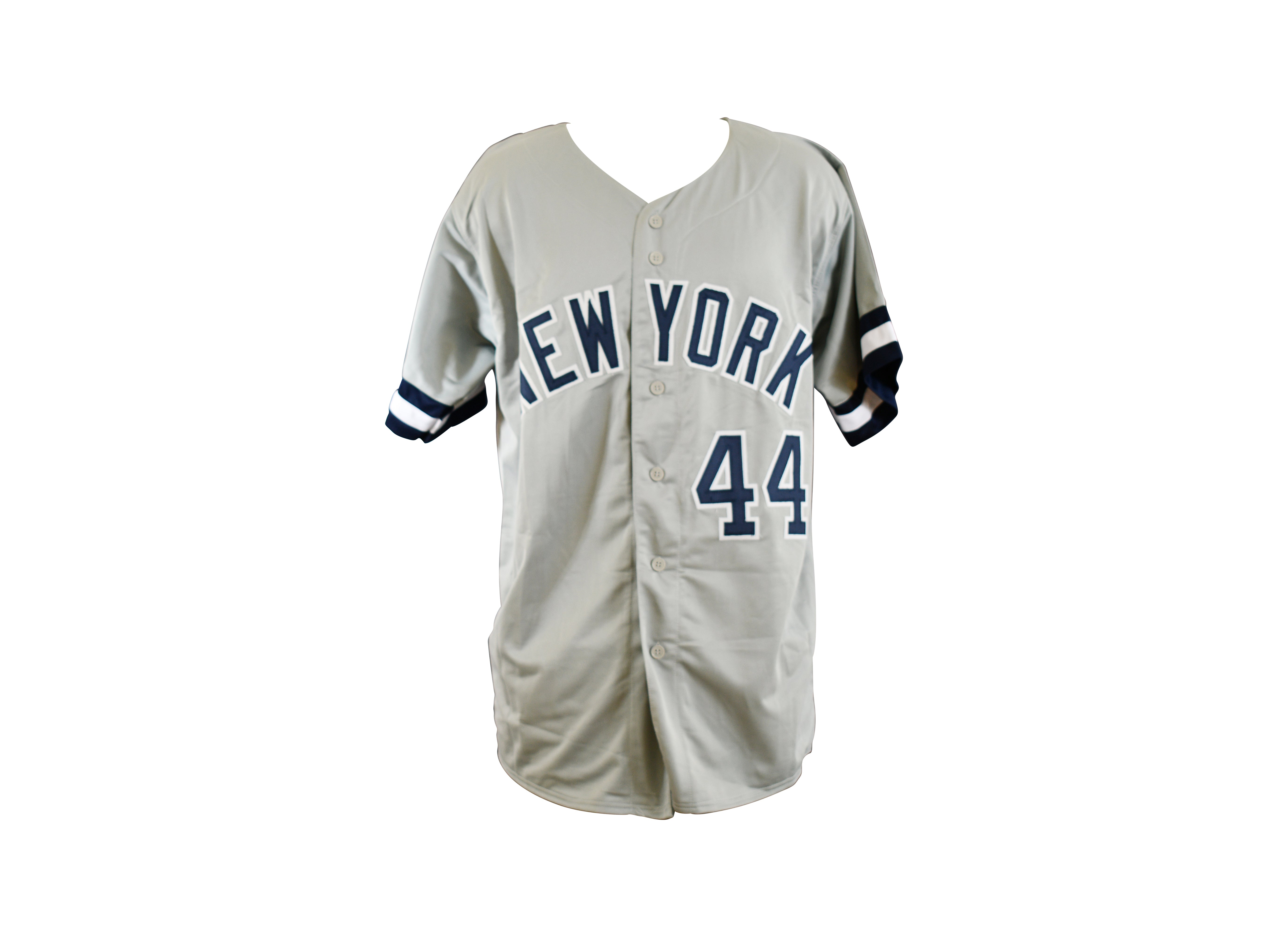 Reggie Jackson Signed New York Yankees Career Highlight Stat Jersey