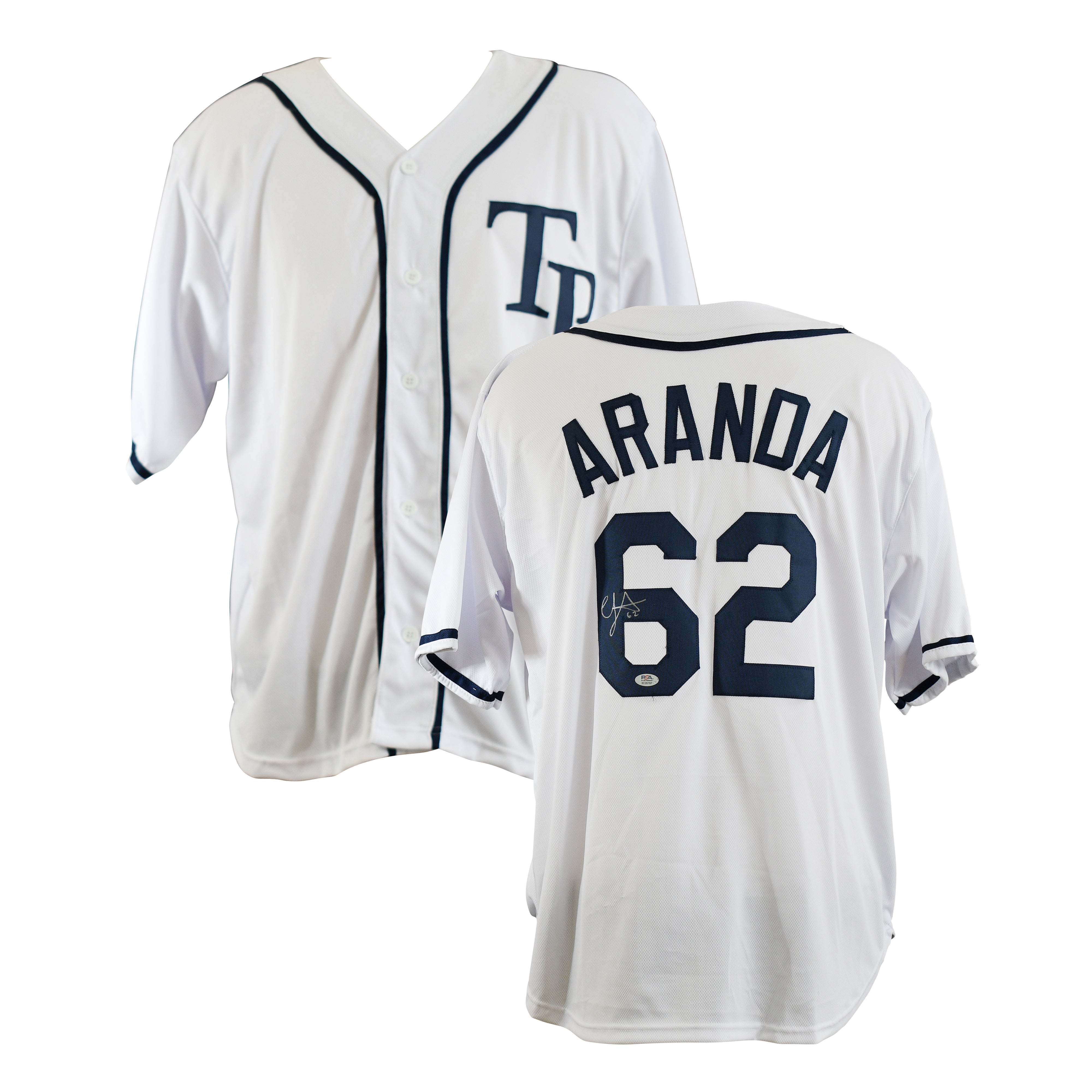 Jonathan Aranda Signed Tampa Bay Rays Jersey