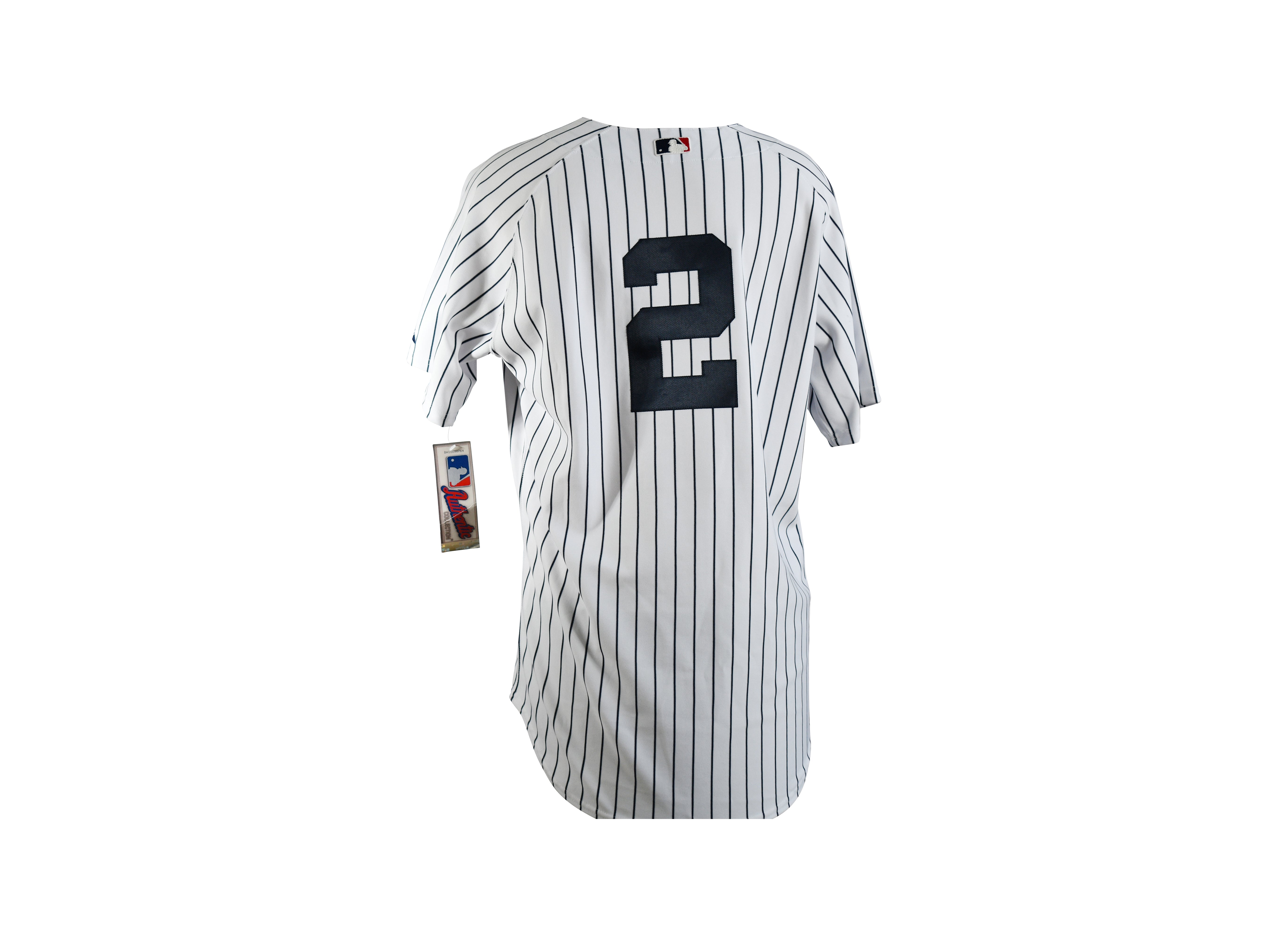 Derek Jeter Signed New York Yankees 2000th Hit Commemorative Jersey #14/22