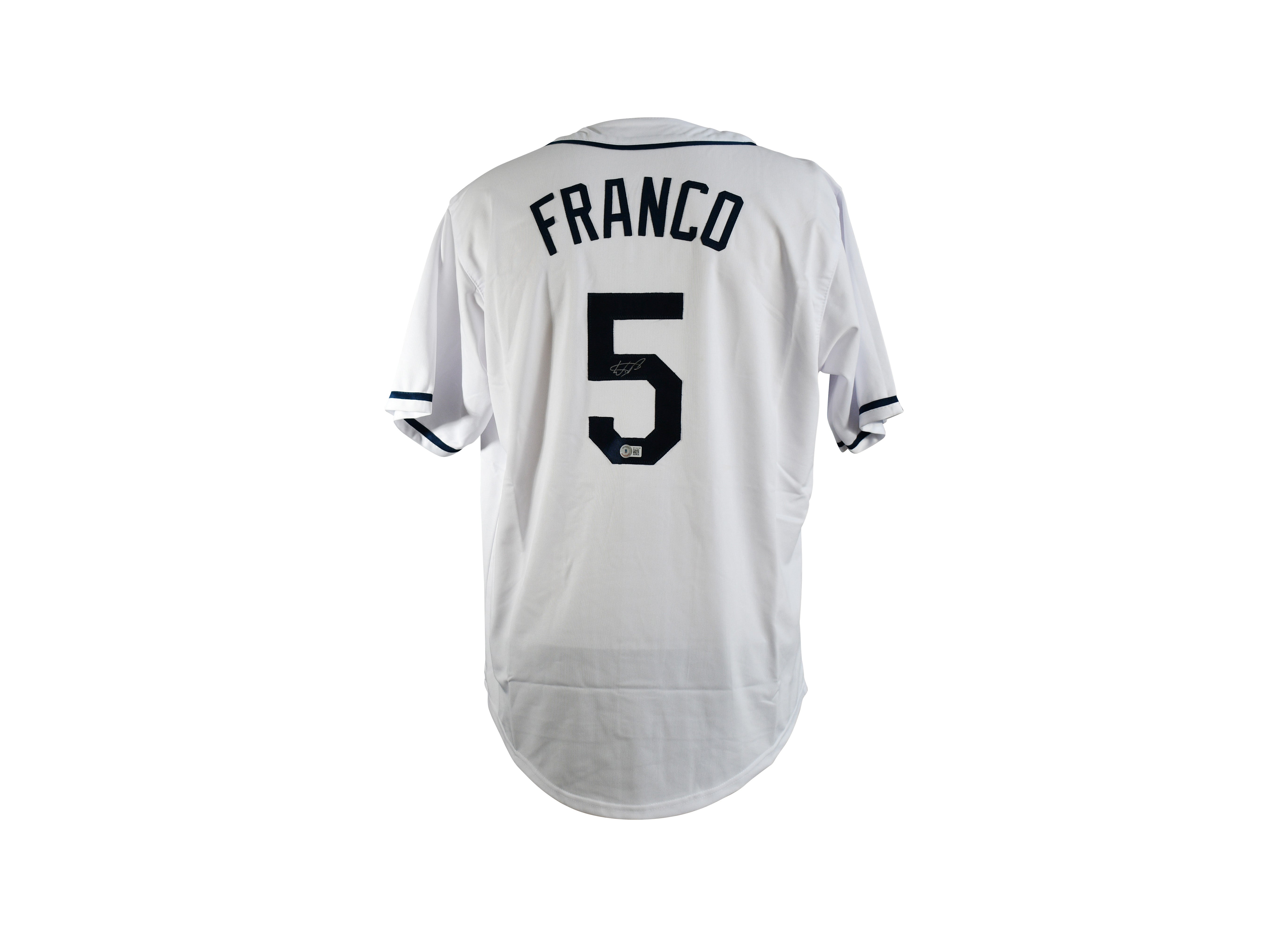 Wander Franco Signed Tanpa Bay Rays Jersey