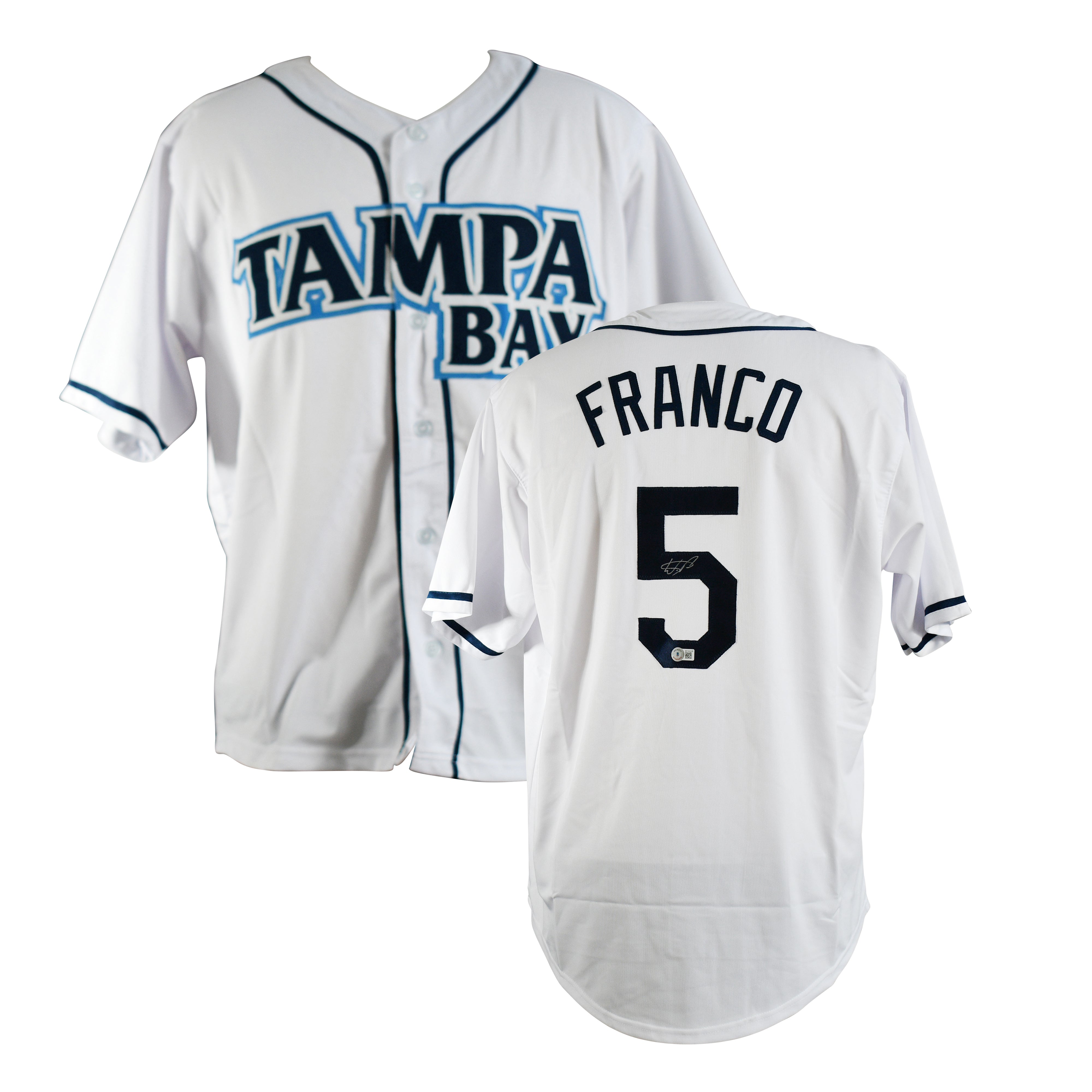 Wander Franco Signed Tanpa Bay Rays Jersey